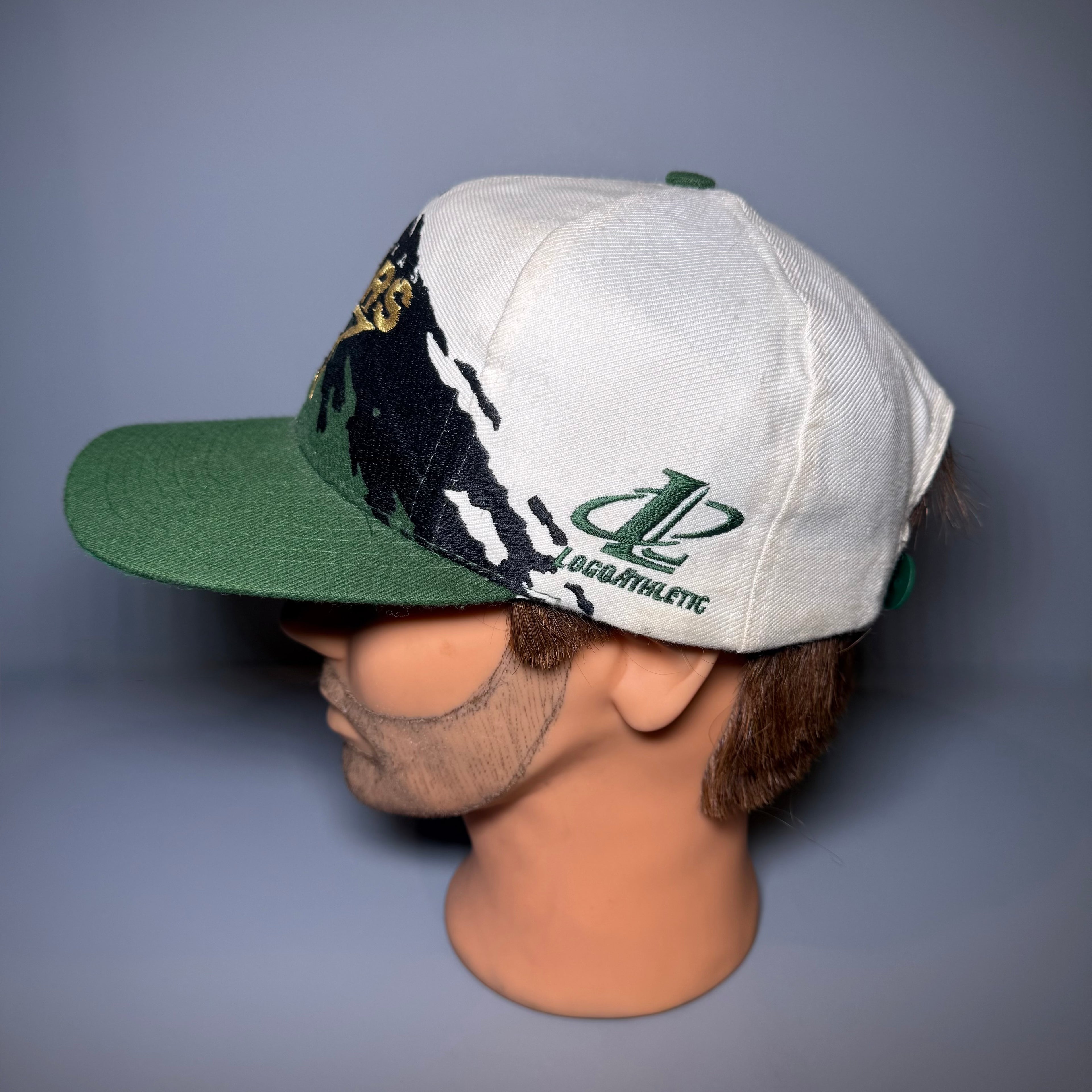 90s NHL Dallas Stars Logo 7 Splash Snapback Cap