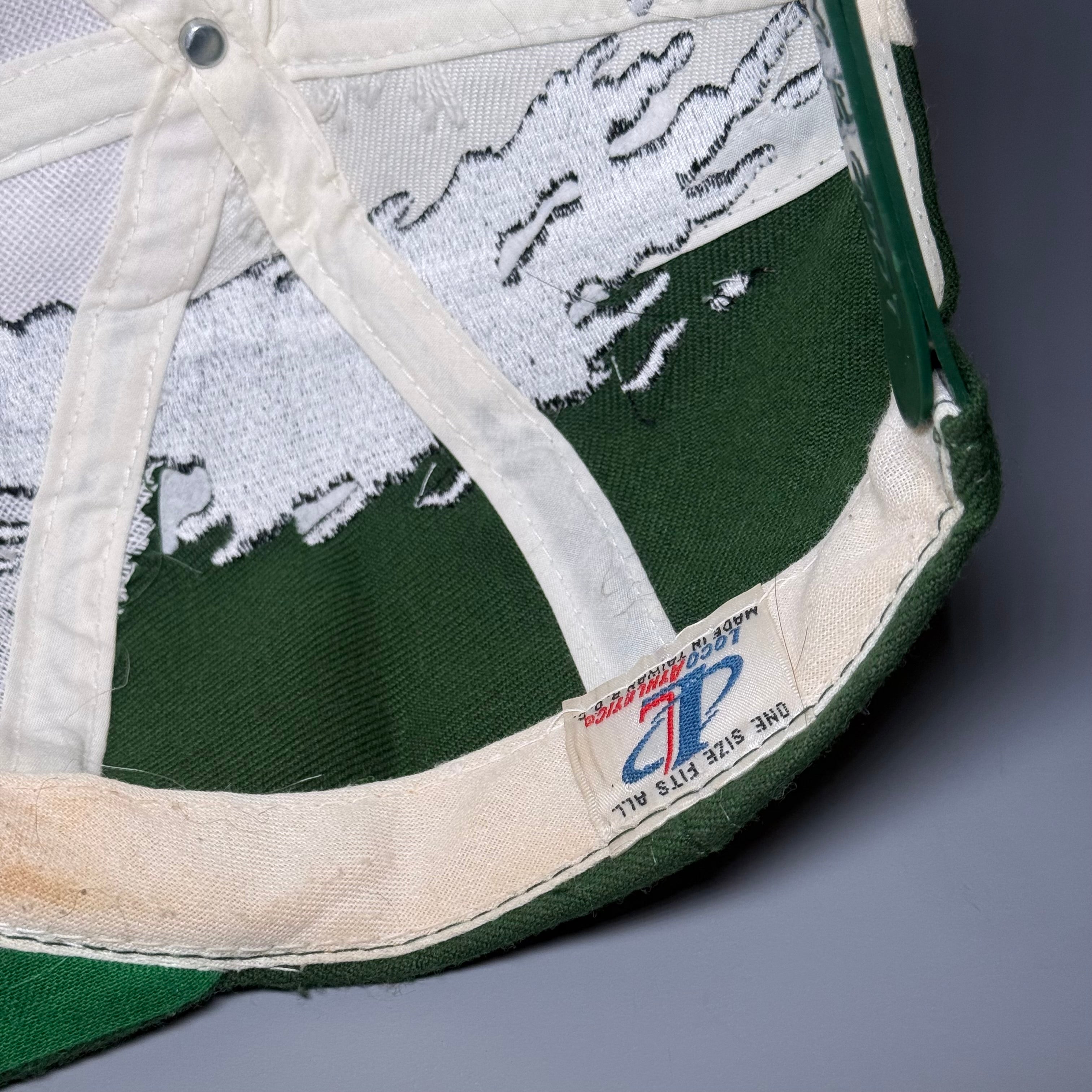 90s NHL Dallas Stars Logo 7 Splash Snapback Cap