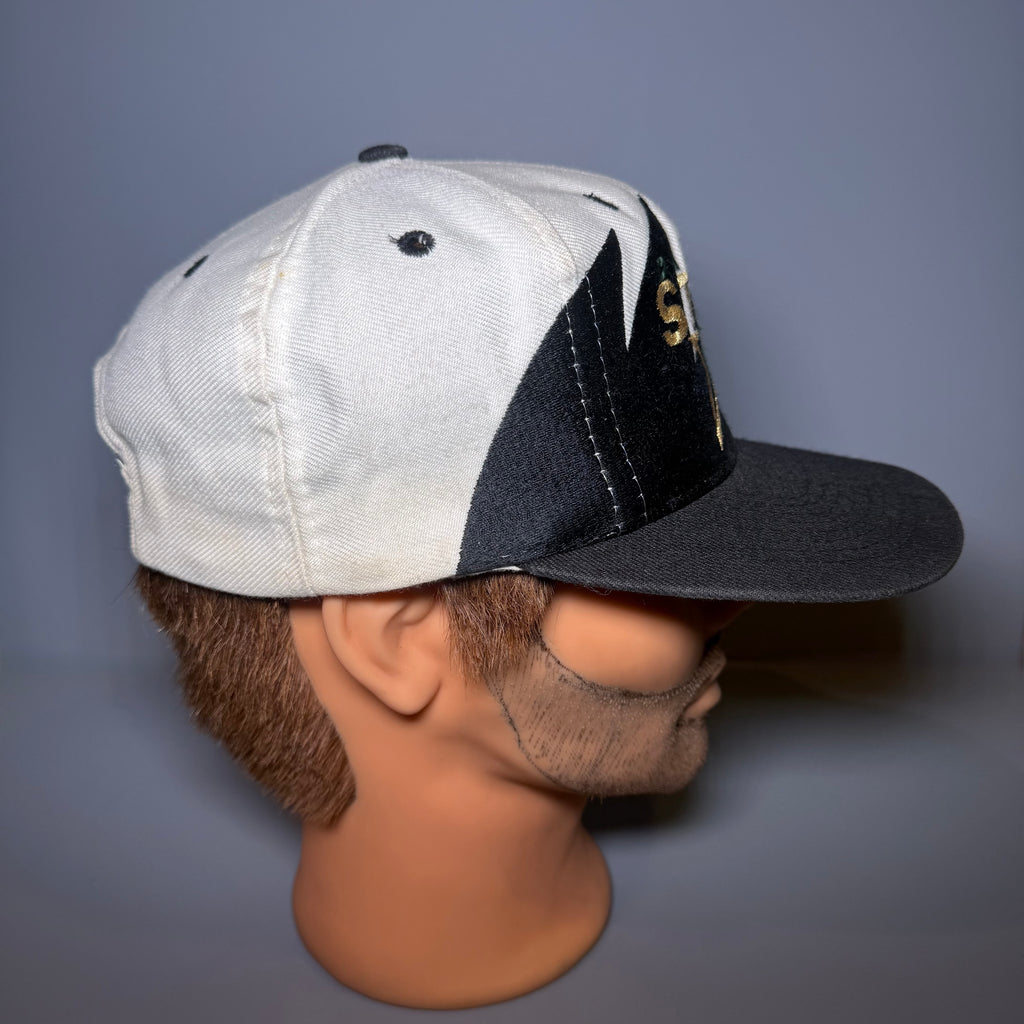 90s NHL Dallas Stars Logo 7 Shark Tooth Snapback Cap