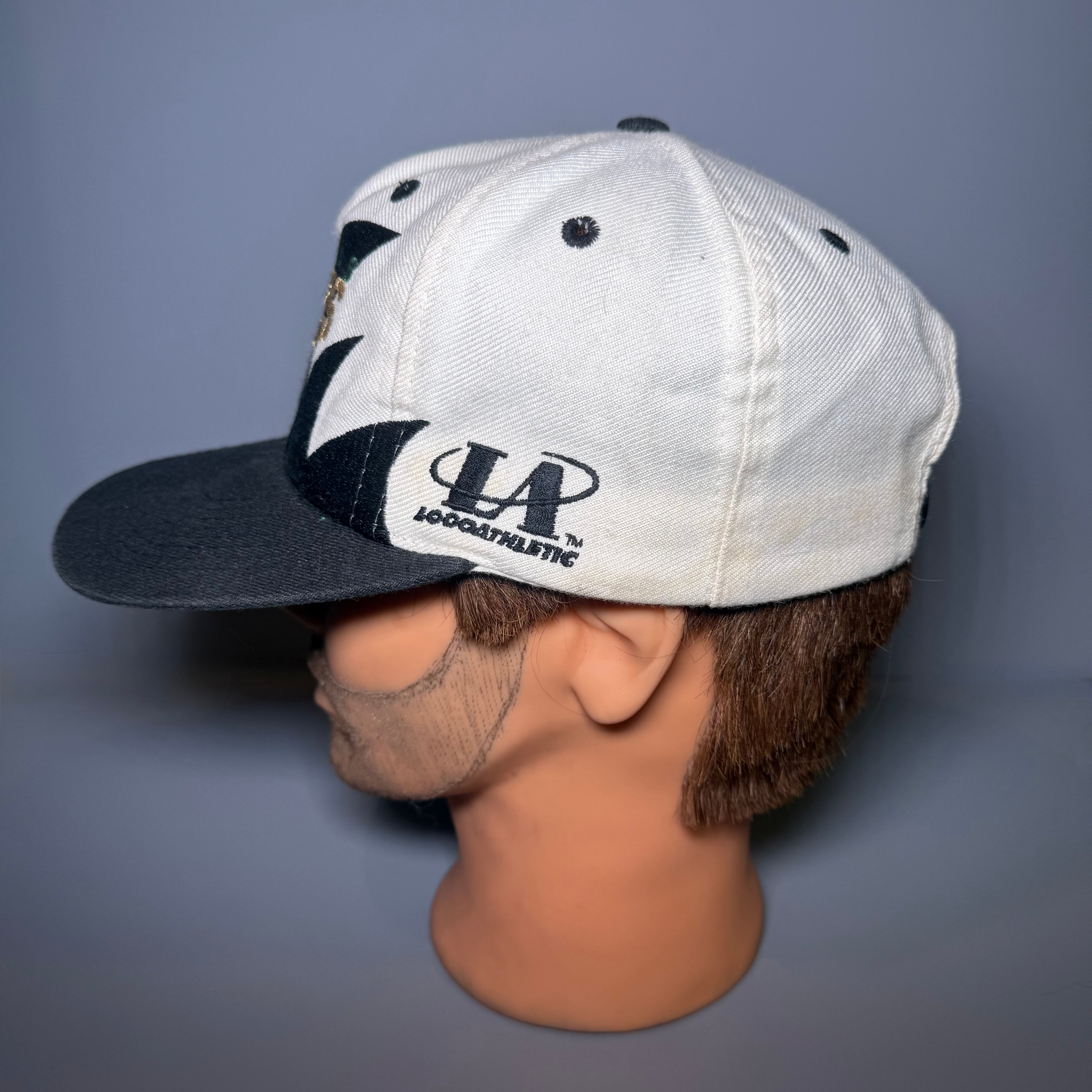 90s NHL Dallas Stars Logo 7 Shark Tooth Snapback Cap