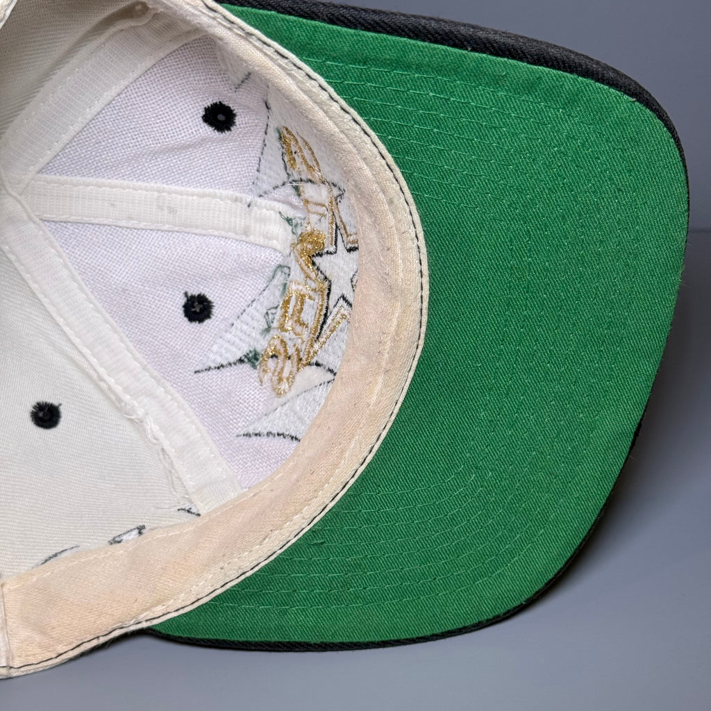 90s NHL Dallas Stars Logo 7 Shark Tooth Snapback Cap