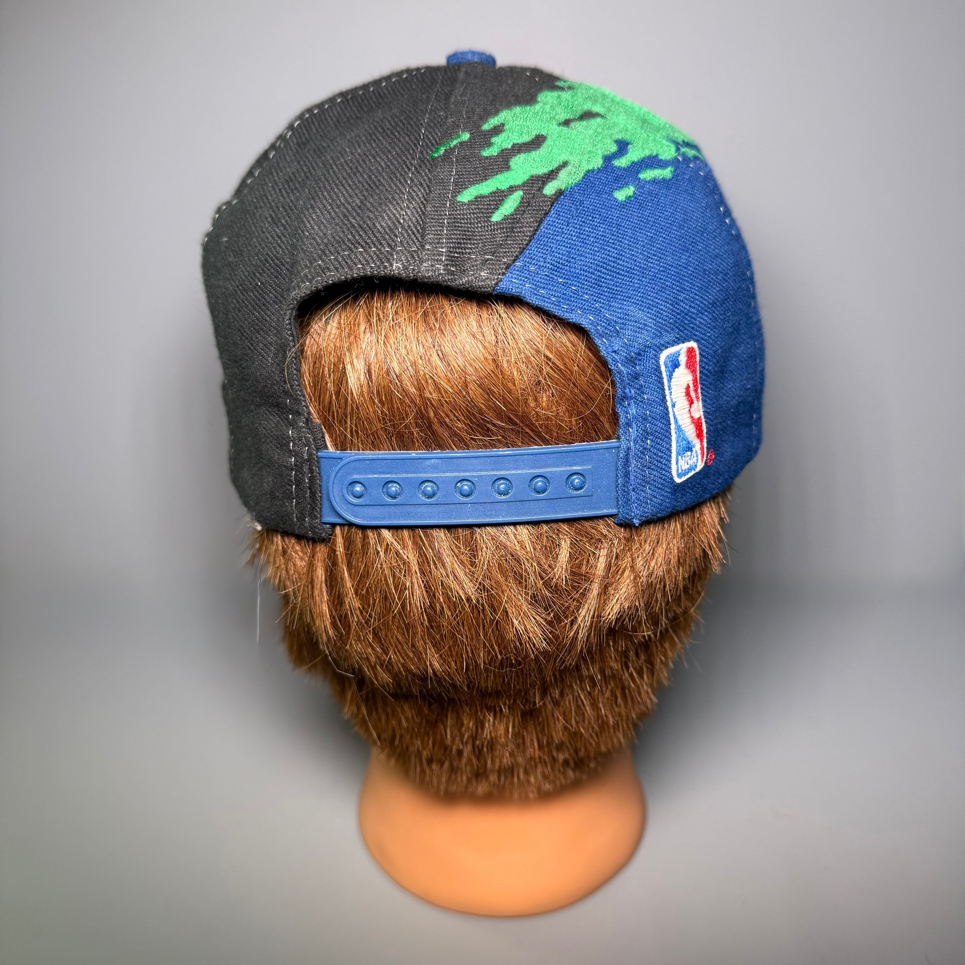 90s NBA Dallas Mavericks Splash Snapback Cap (Black Dome)
