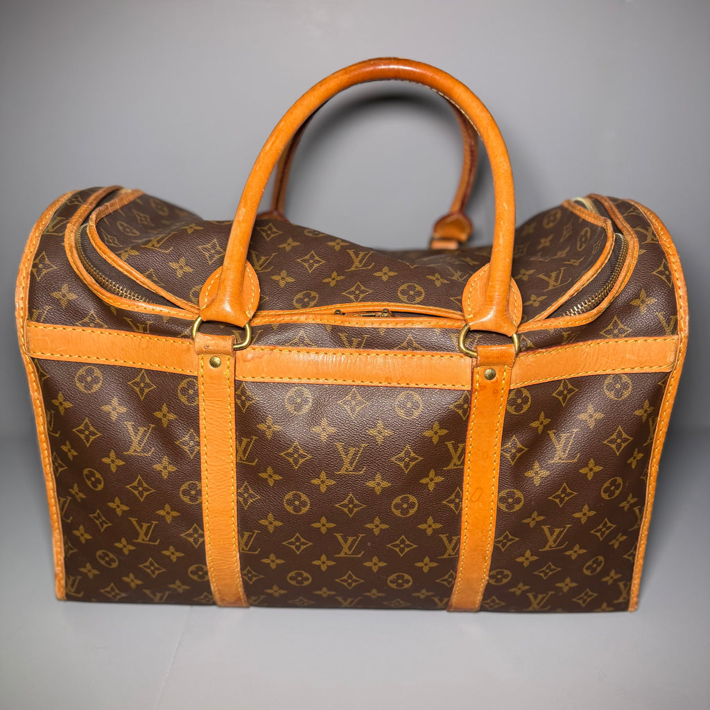1989 Louis Vuitton Monogram Sac Chien 50 Pet Carrier