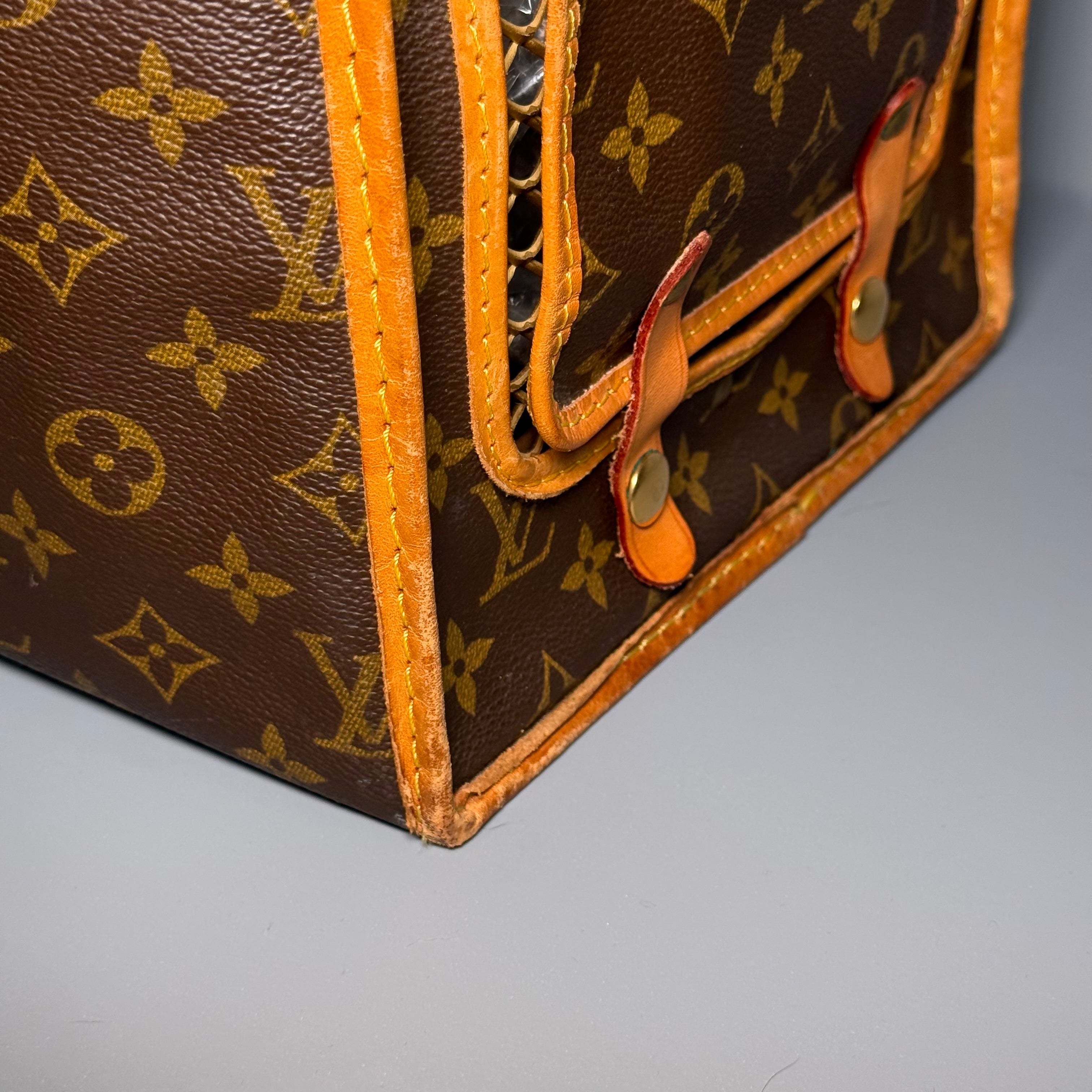 1989 Louis Vuitton Monogram Sac Chien 50 Pet Carrier