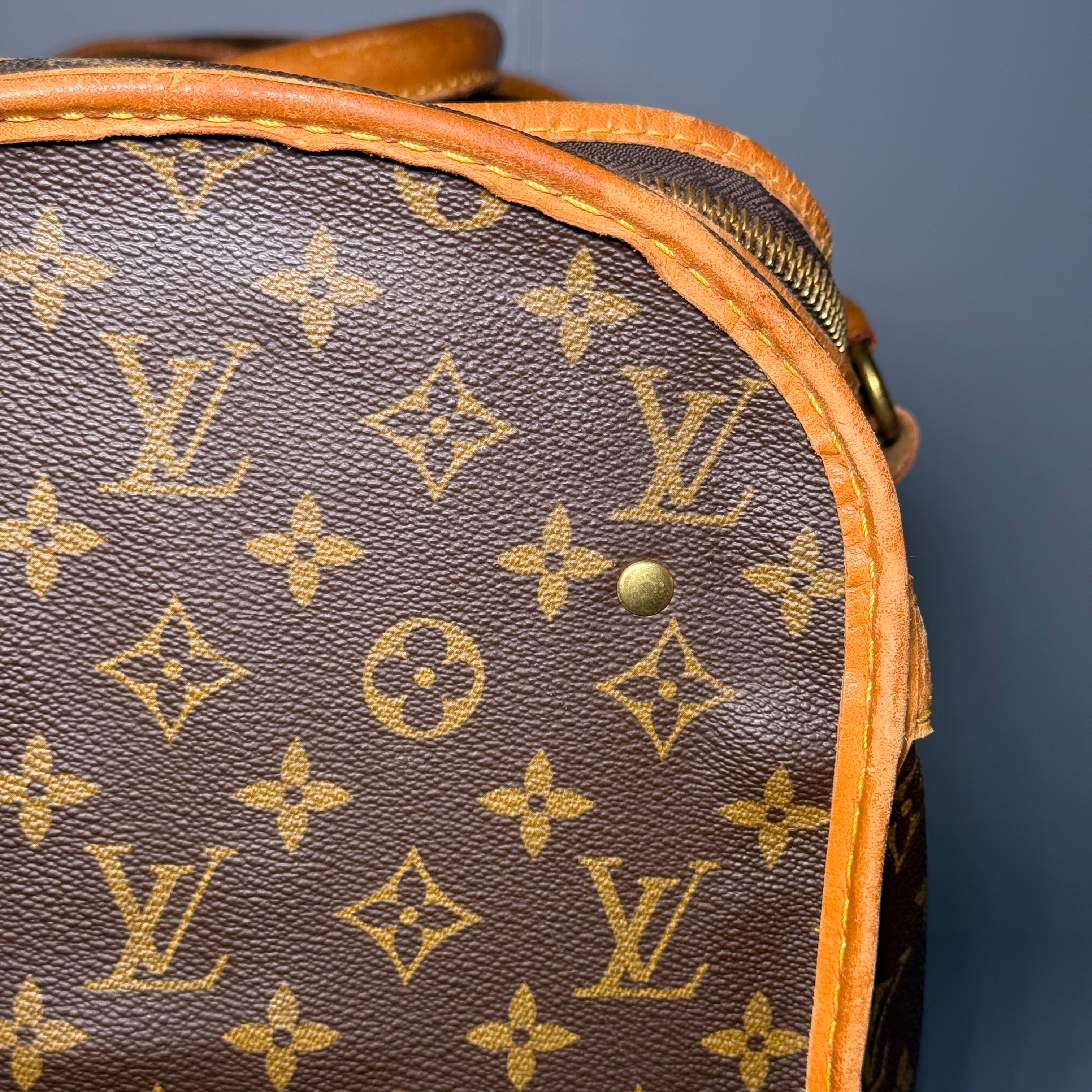 1989 Louis Vuitton Monogram Sac Chien 50 Pet Carrier