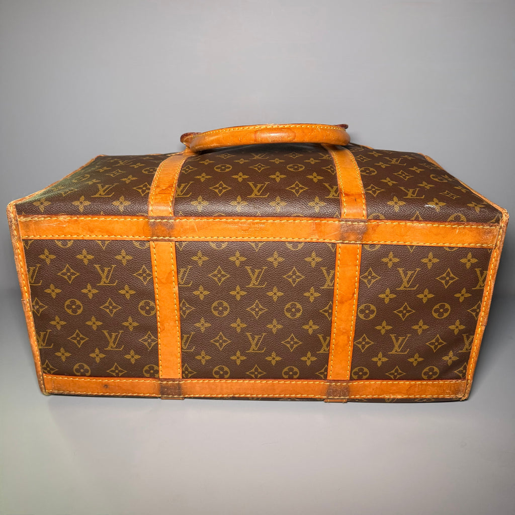 1989 Louis Vuitton Monogram Sac Chien 50 Pet Carrier