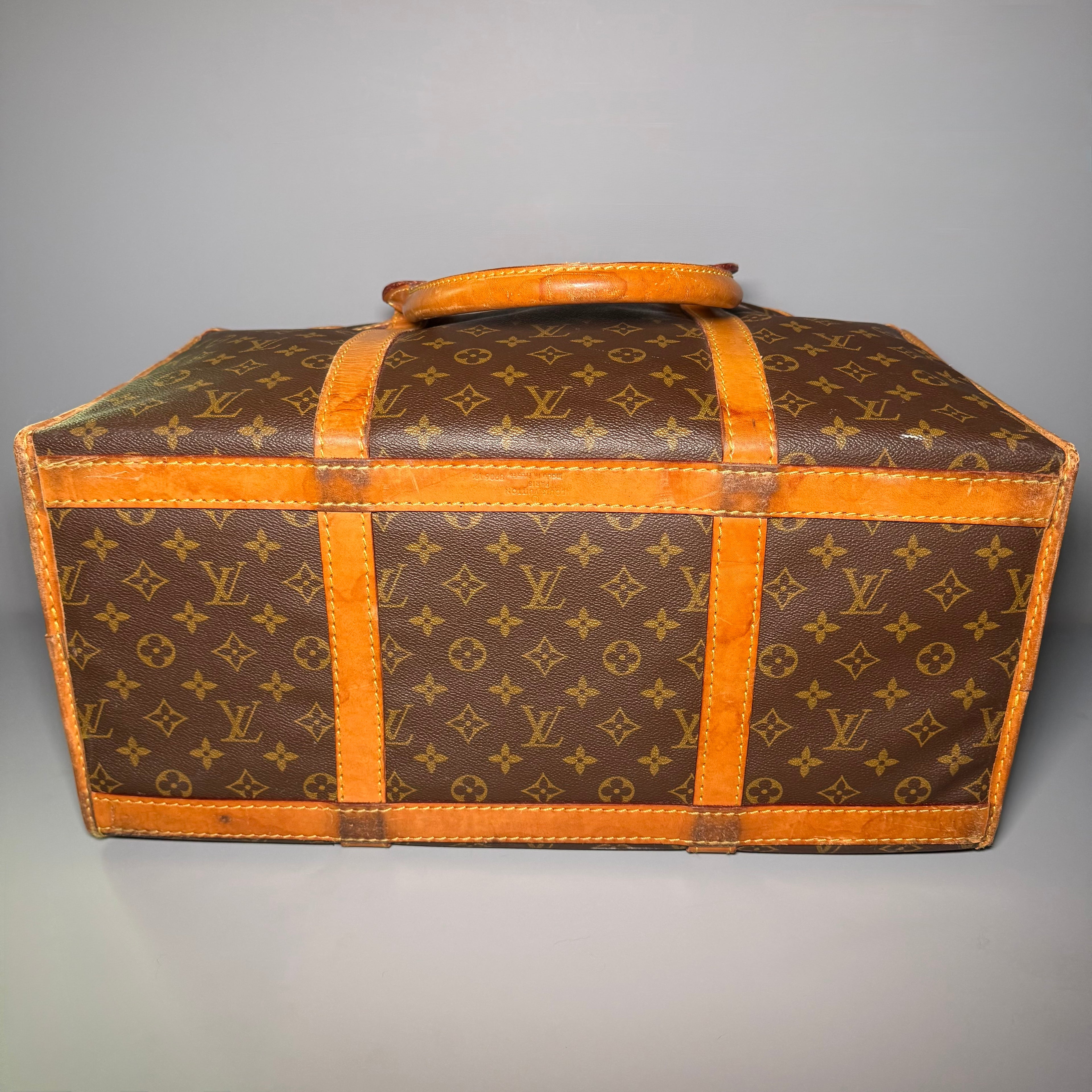 1989 Louis Vuitton Monogram Sac Chien 50 Pet Carrier
