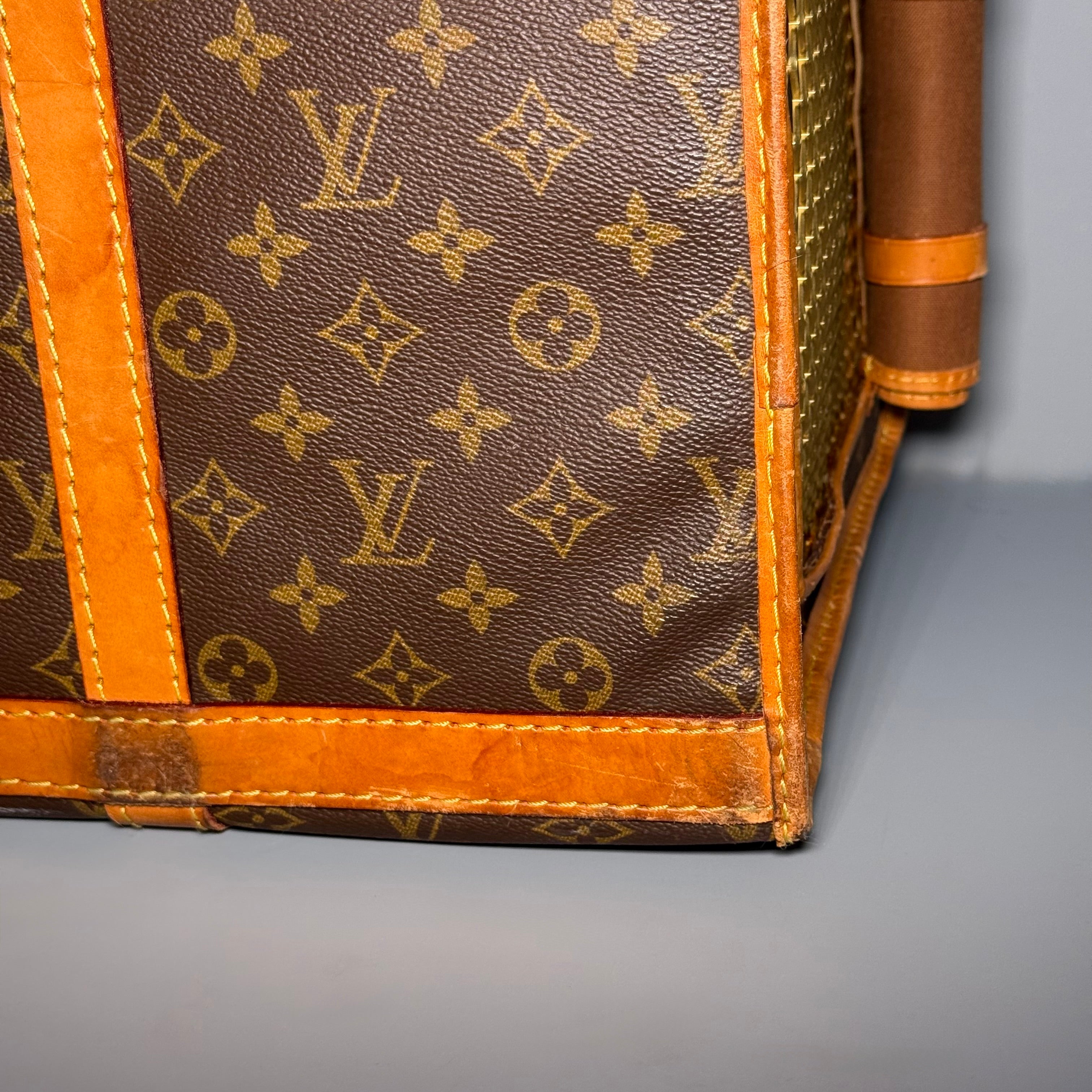 1989 Louis Vuitton Monogram Sac Chien 50 Pet Carrier
