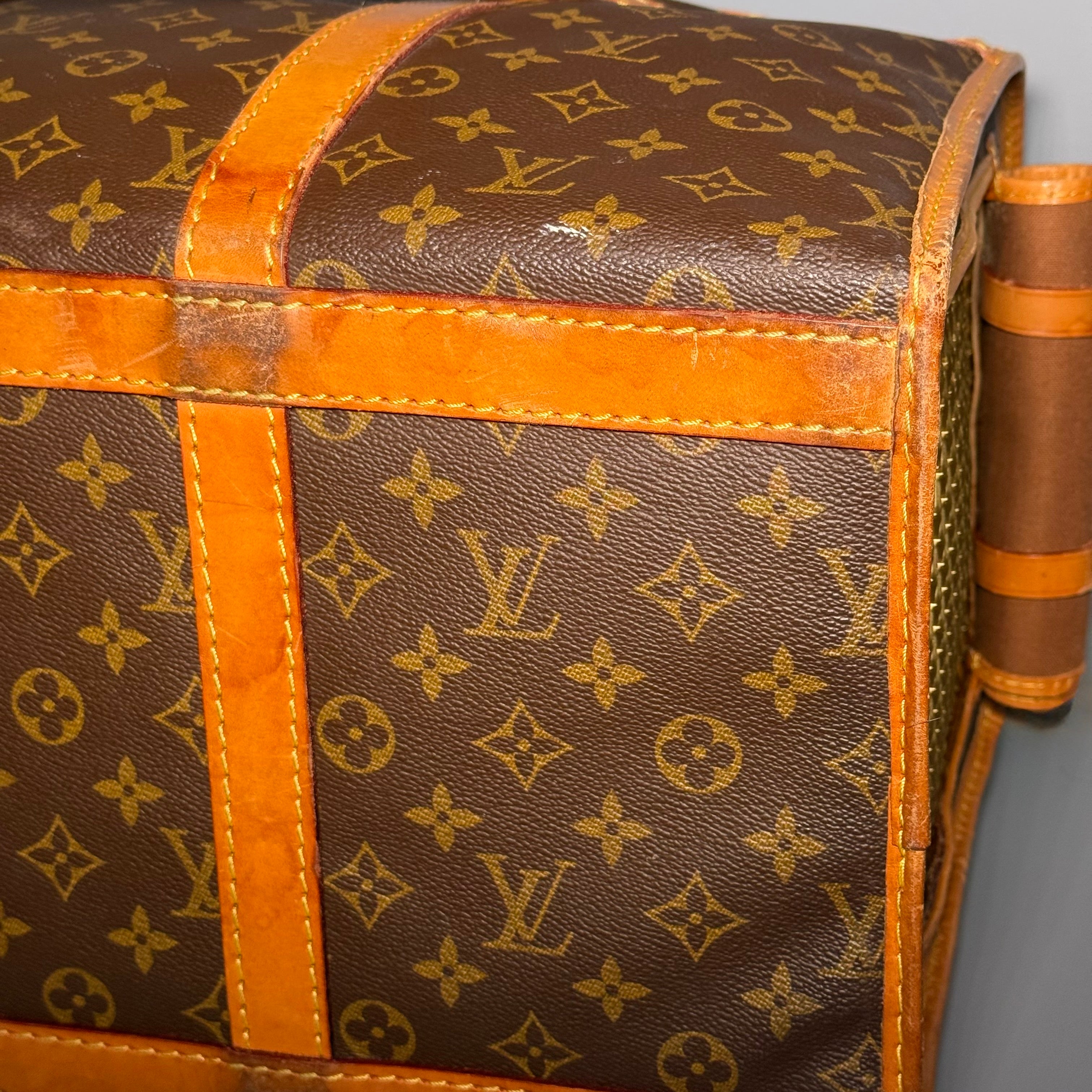 1989 Louis Vuitton Monogram Sac Chien 50 Pet Carrier