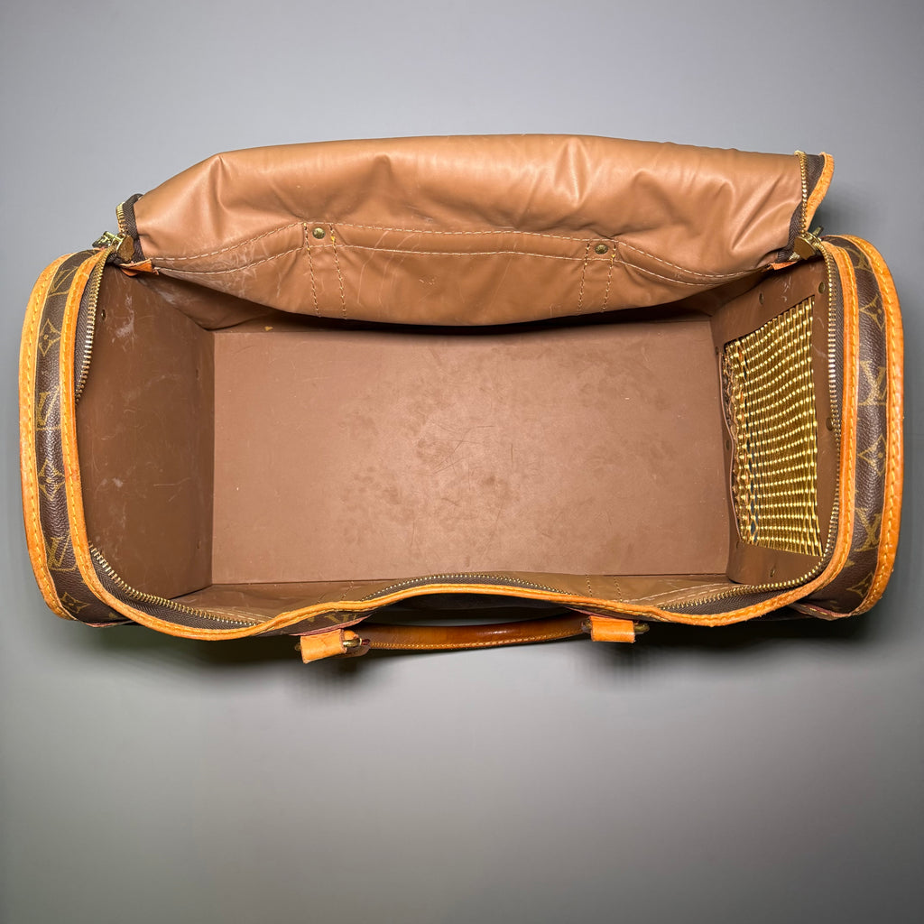 1989 Louis Vuitton Monogram Sac Chien 50 Pet Carrier