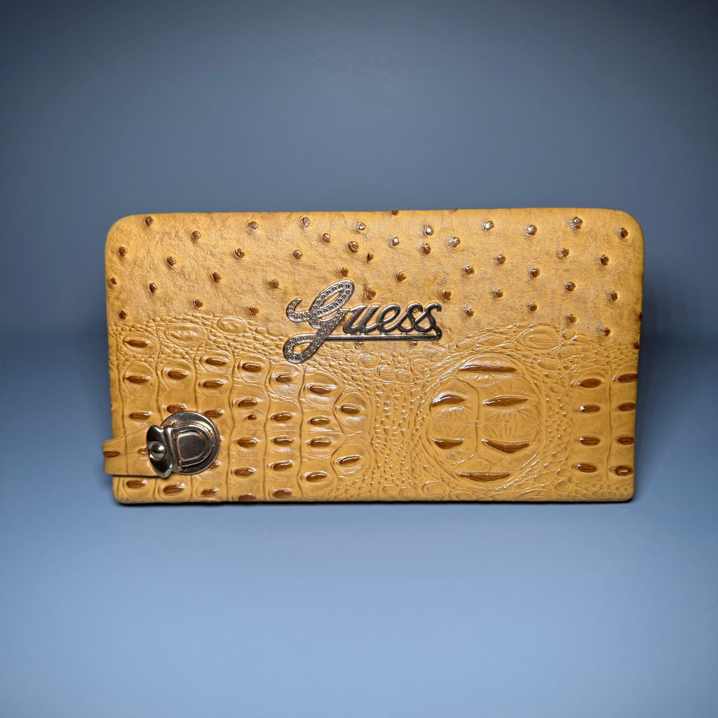 2000’s Guess Ostrich & Croc Clutch
