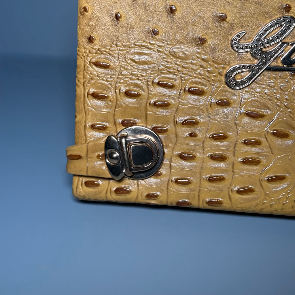 2000’s Guess Ostrich & Croc Clutch