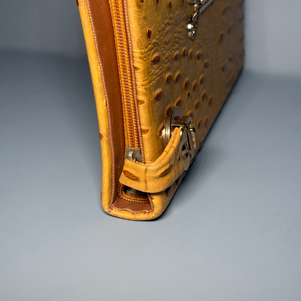 2000’s Guess Ostrich & Croc Clutch
