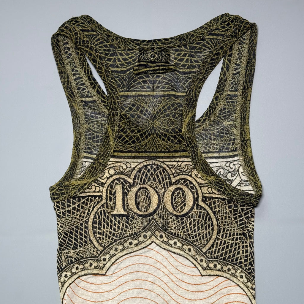 2022 Jean Paul Gaultier Cartouche Mesh Tank Top