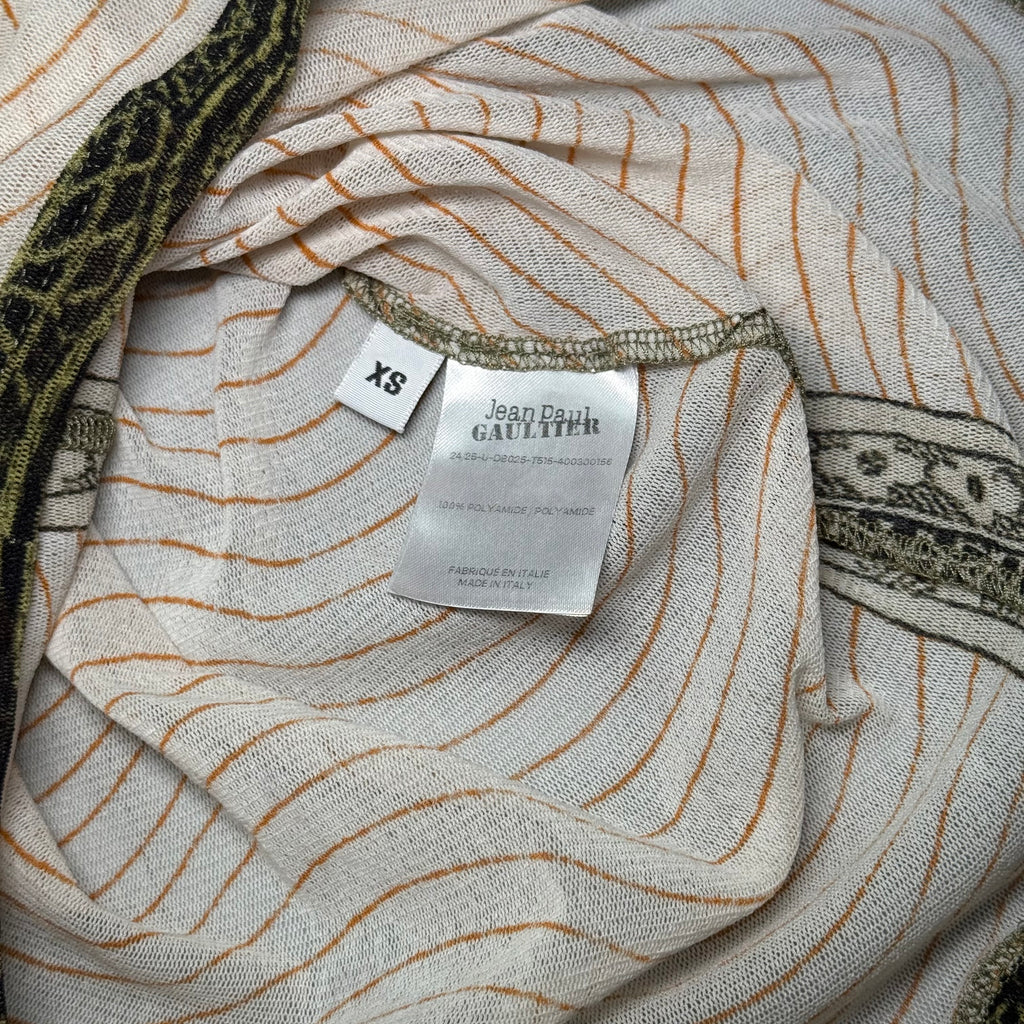 2022 Jean Paul Gaultier Cartouche Mesh Tank Top
