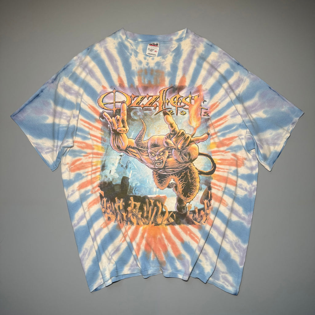 2002 Ozzfest Tour Tie-Dye Tee