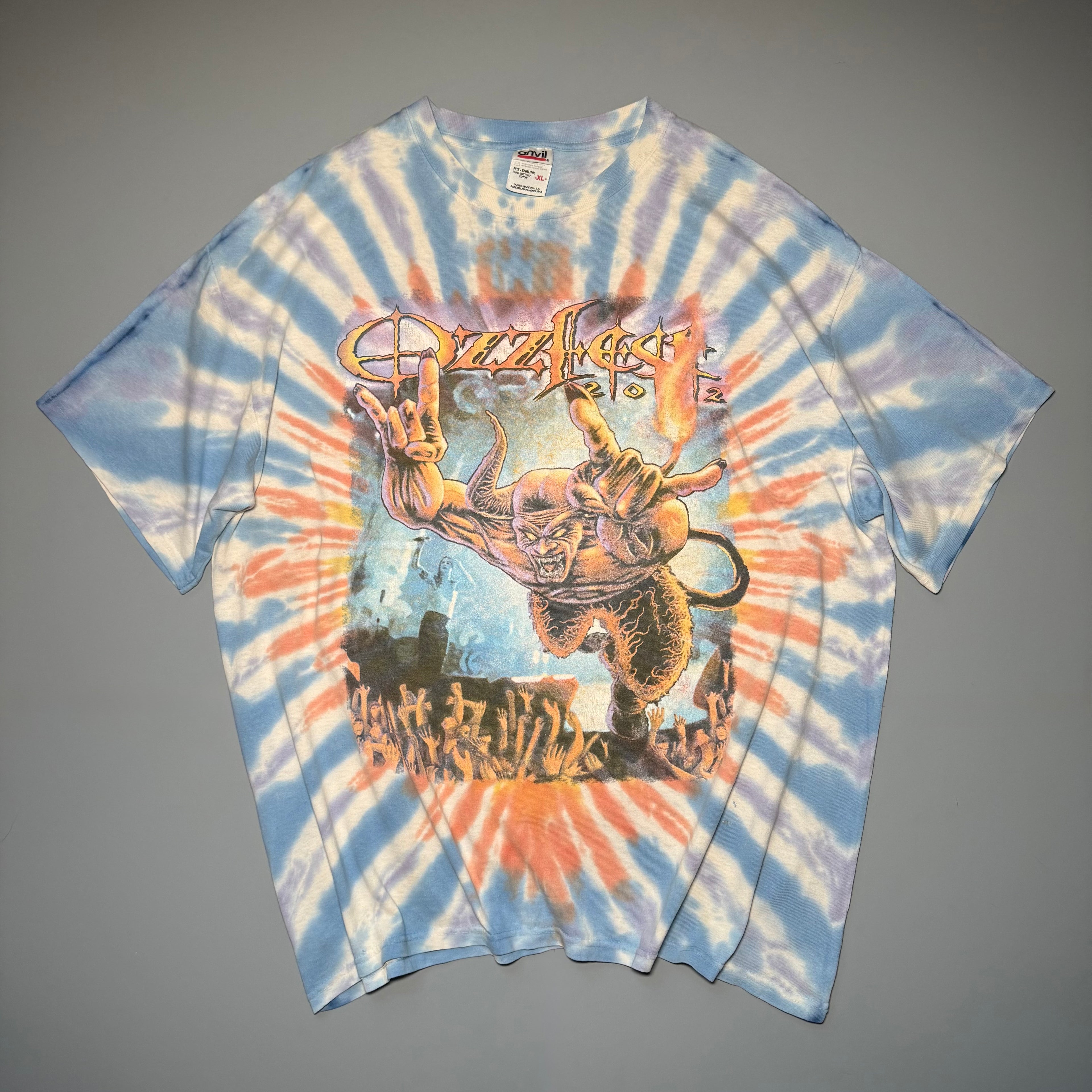 2002 Ozzfest Tour Tie-Dye Tee