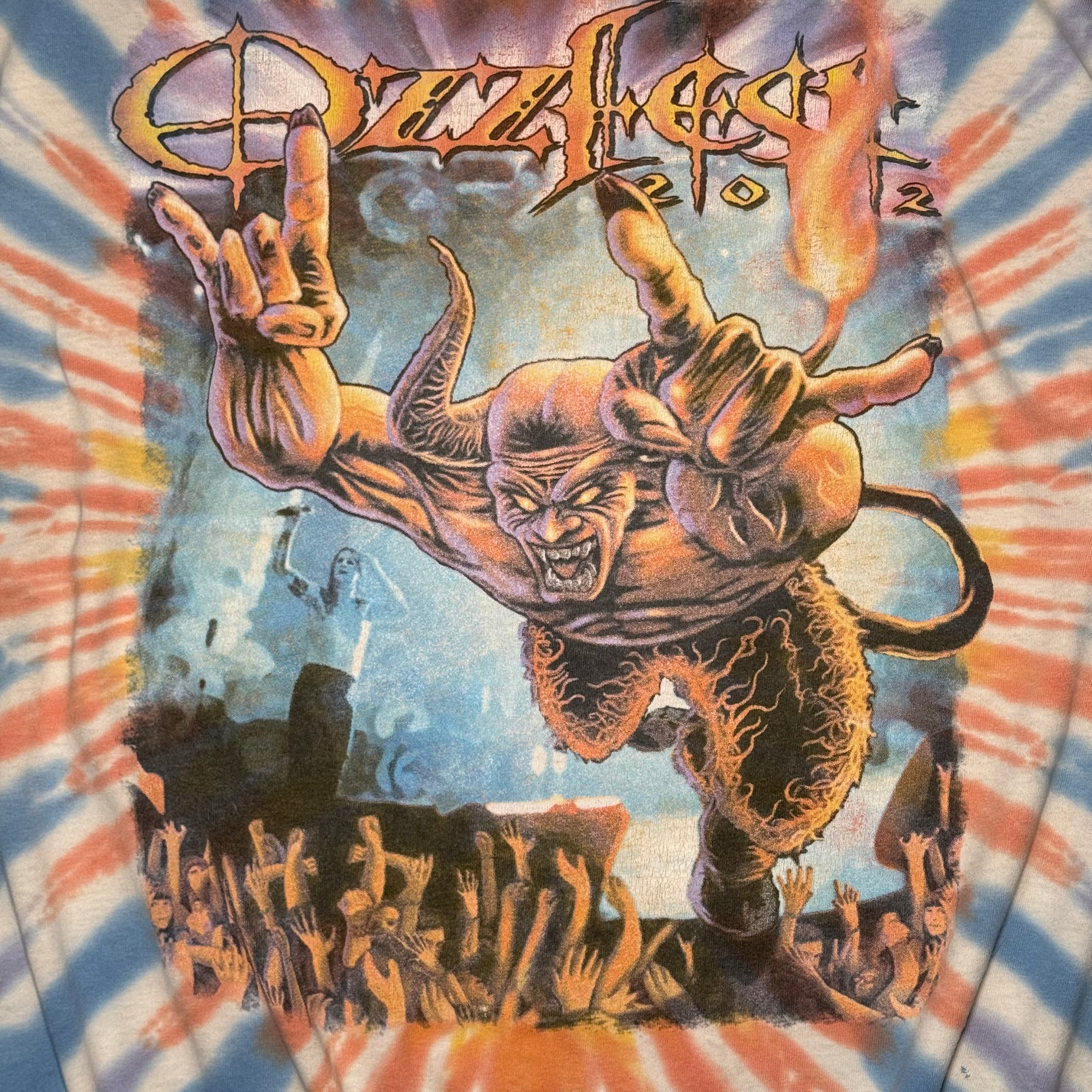 2002 Ozzfest Tour Tie-Dye Tee