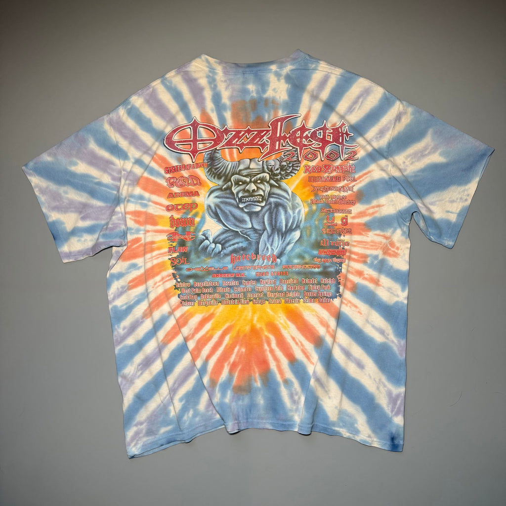 2002 Ozzfest Tour Tie-Dye Tee