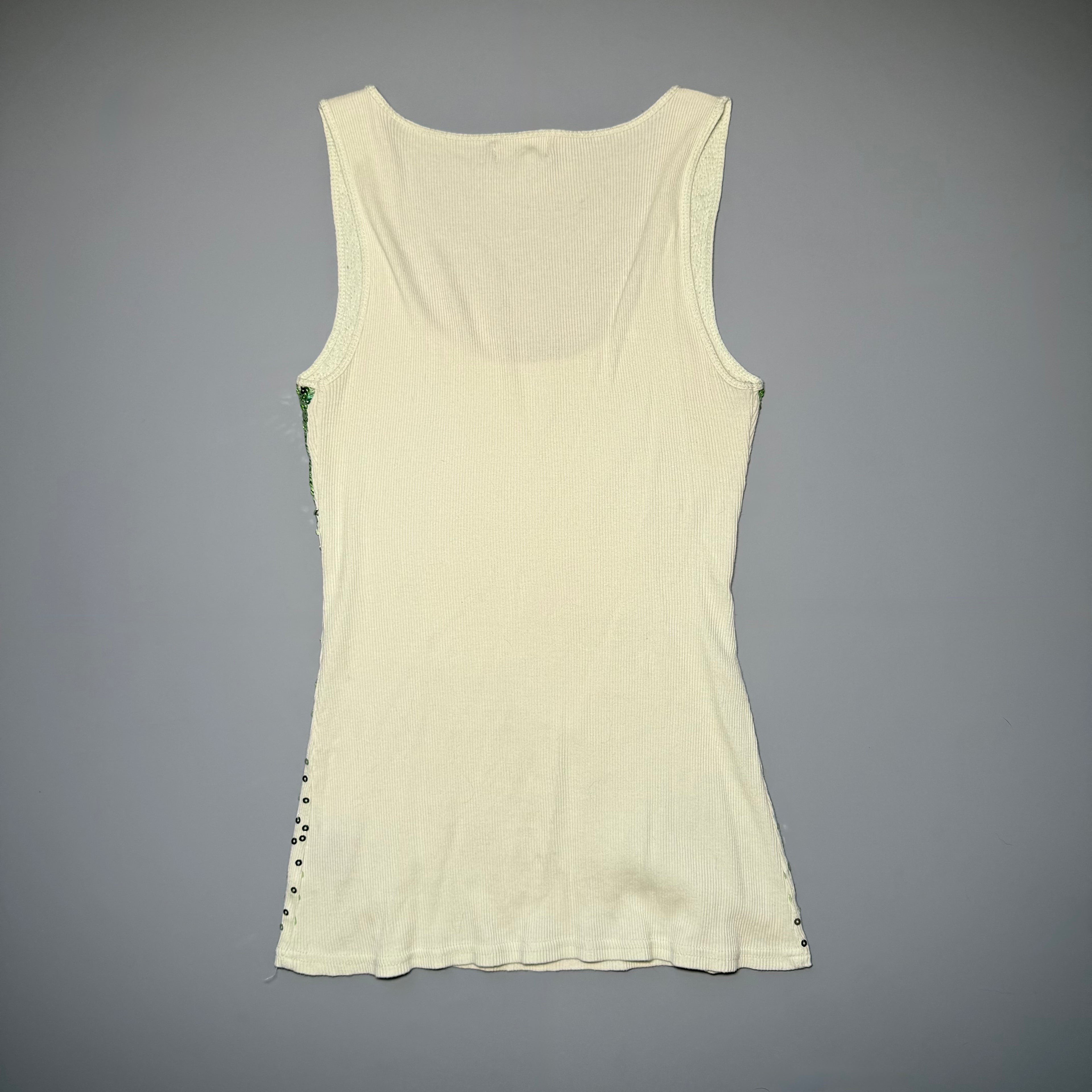 Y2K Scarlet Blvd Green Sequin Ombré Tank Top