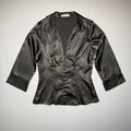Y2K Forever 21 Satin Hook & Eye Blouse