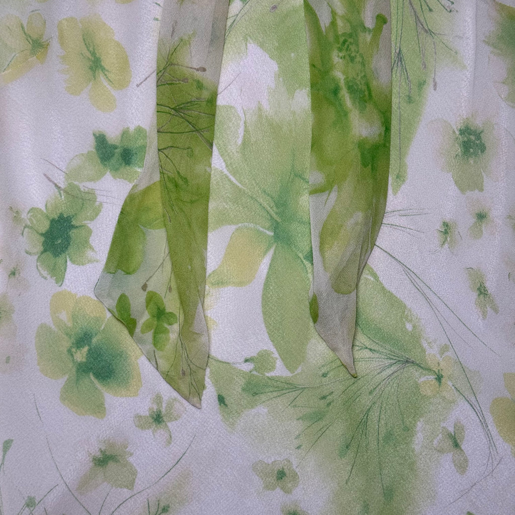 Worthington 100% Silk Floral Tie-Neck Blouse
