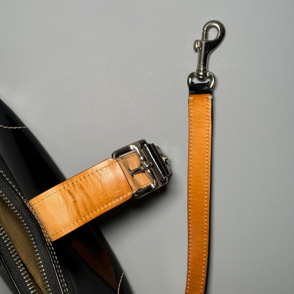 Coach Patent Leather Buckle Demi Bag