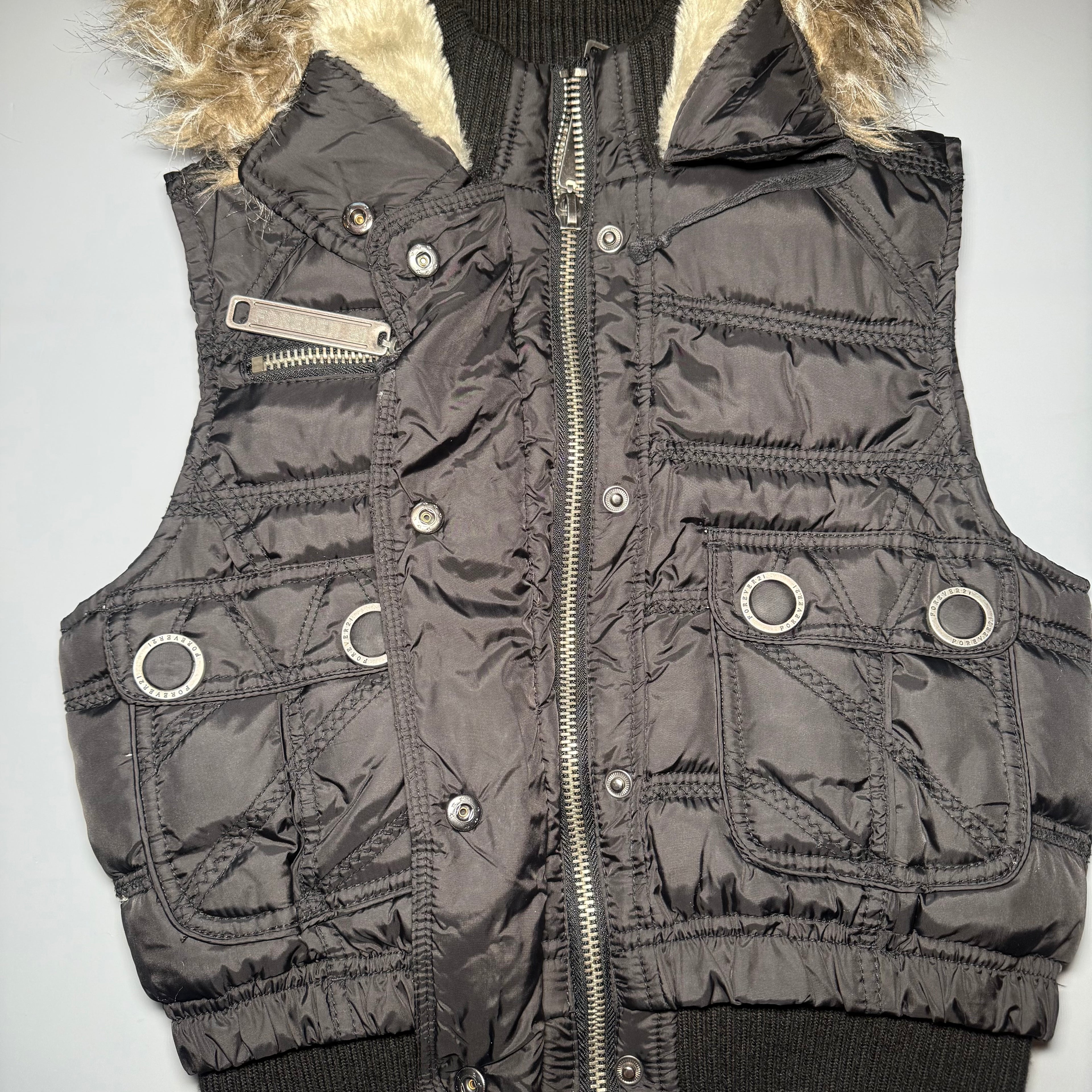 Forever 21 Cyber Puffer Vest
