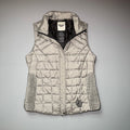 Harley-Davidson Metallic Silver Iridescent Quilted Puffer Vest