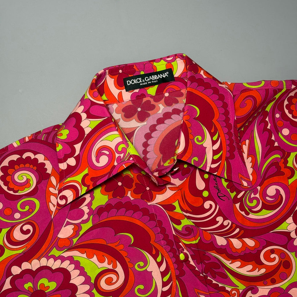 Dolce & Gabbana Printed silk-blend shirt