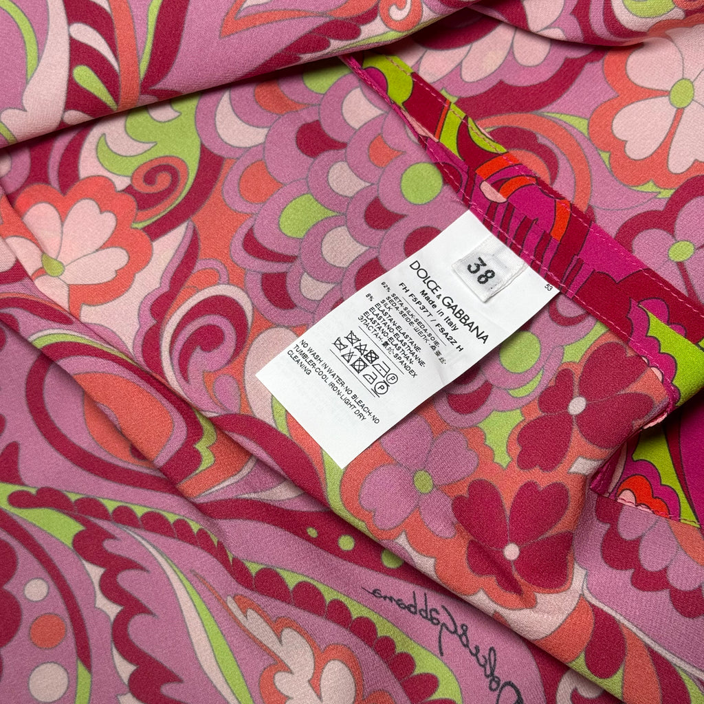 Dolce & Gabbana Printed silk-blend shirt
