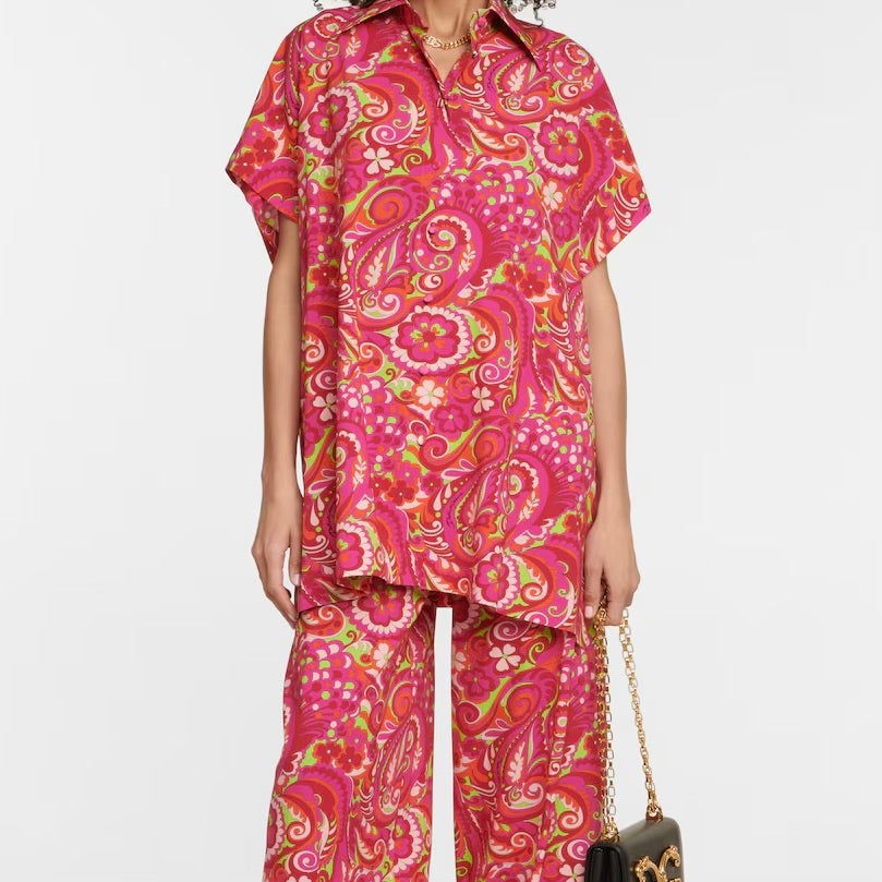 Dolce & Gabbana Printed silk-blend shirt