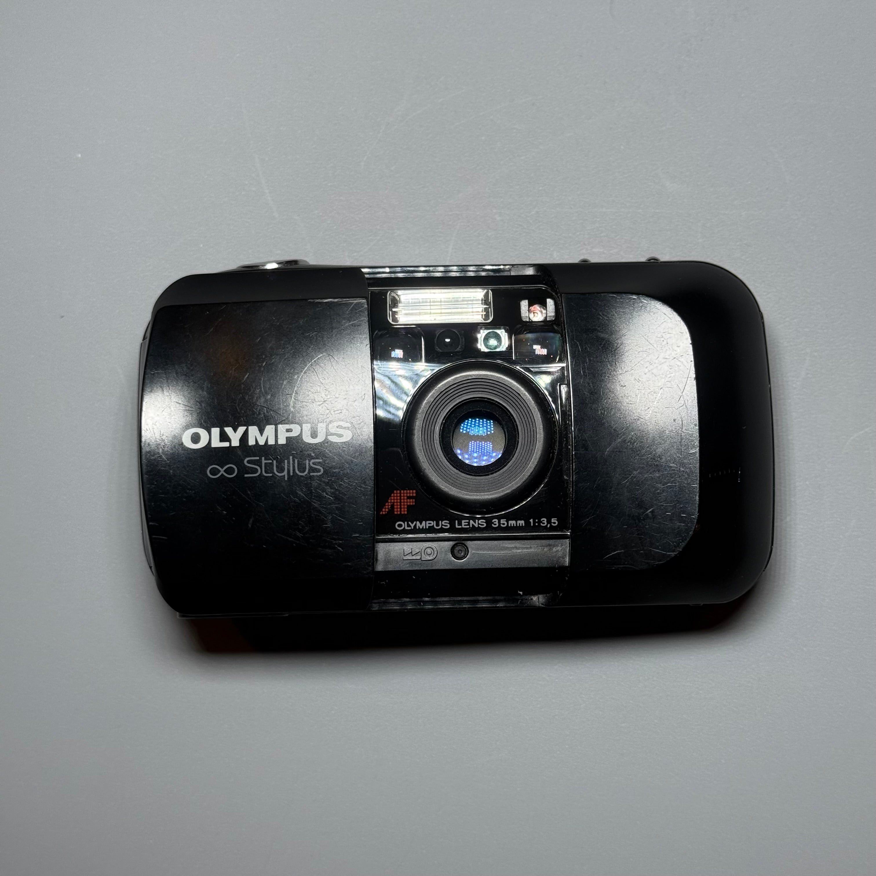 Olympus Infinity Stylus 35mm Film Camera - Black mju-I