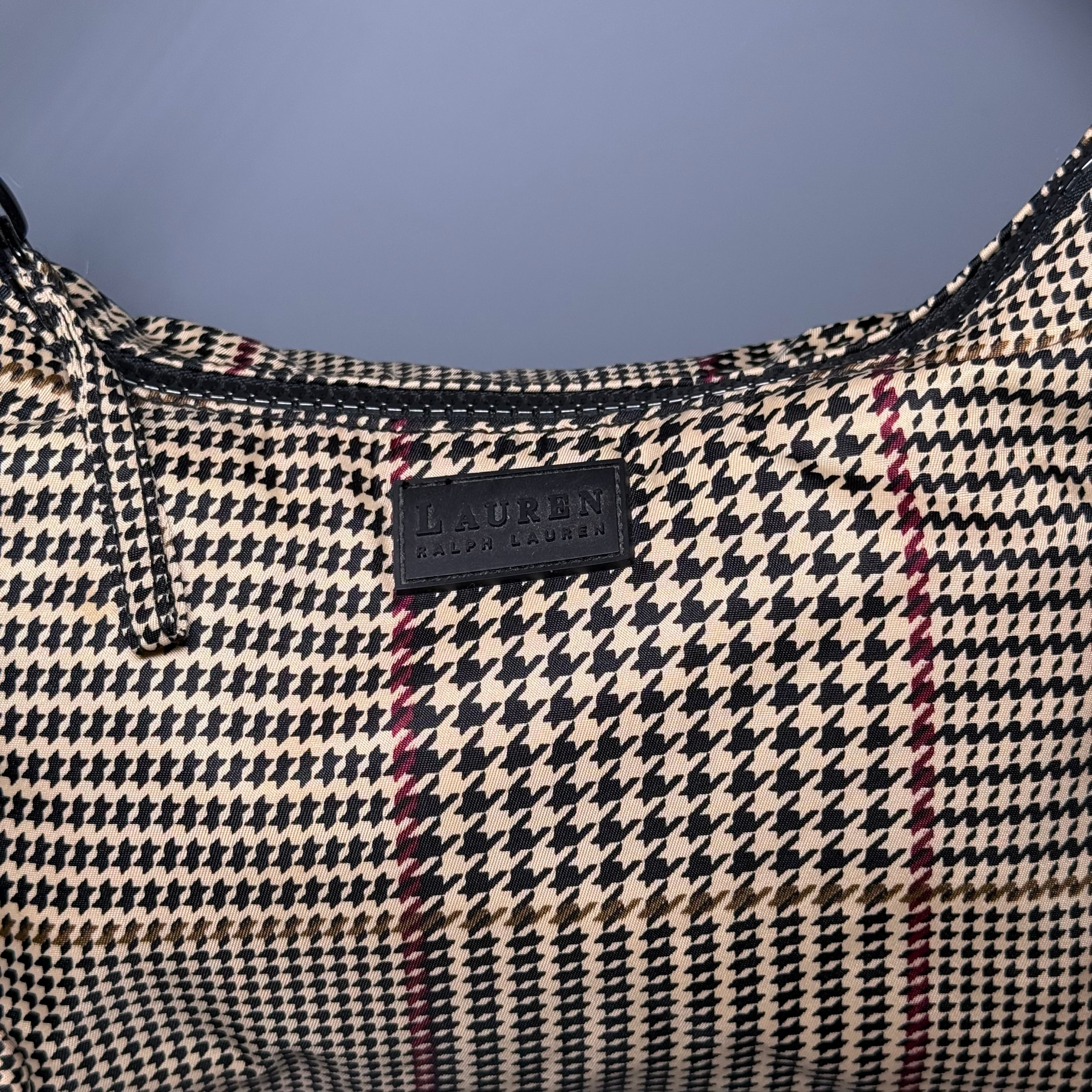 Lauren Ralph Lauren Houndstooth Mini Sport Bag