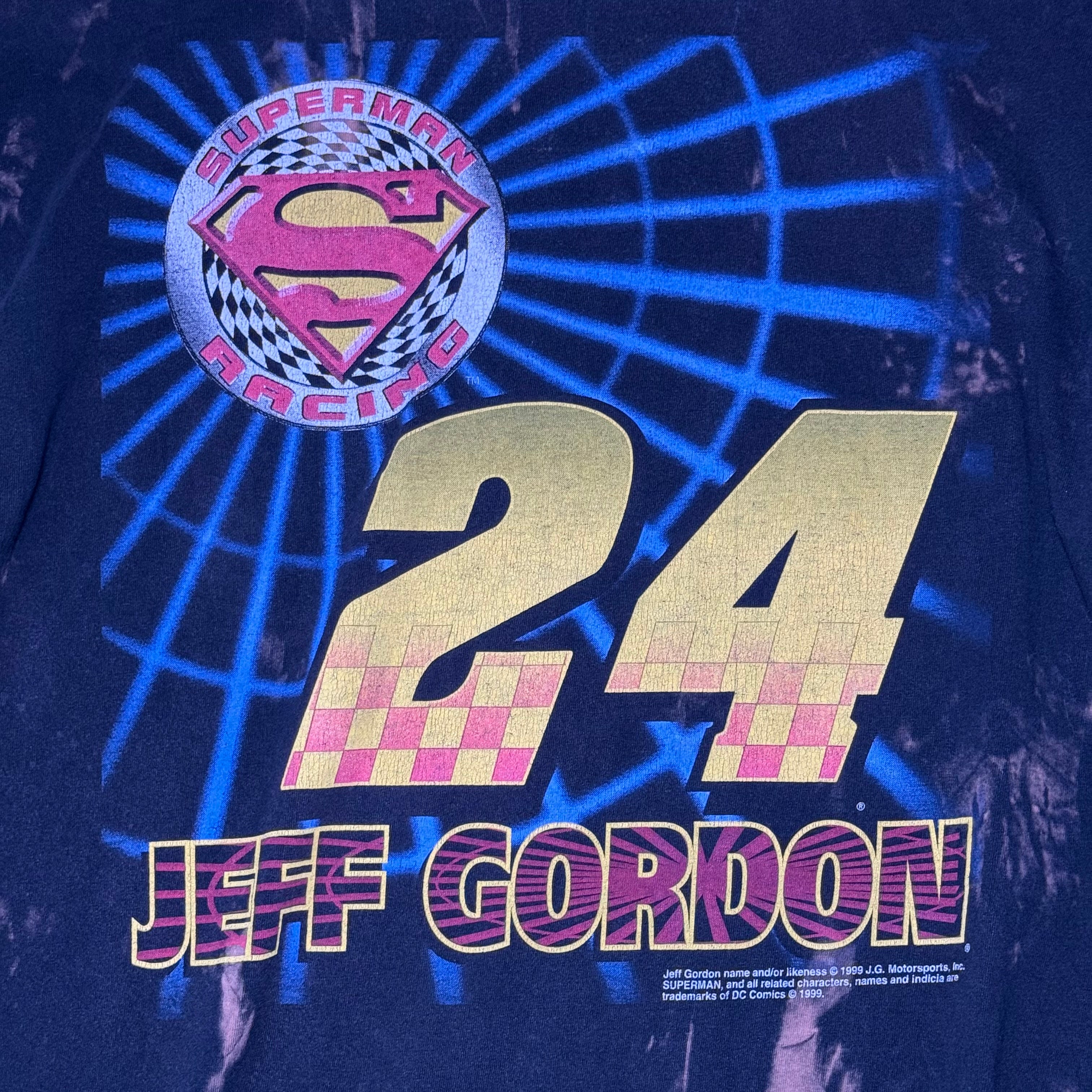 1999 Jeff Gordon Superman "A Galaxy Saved" Nascar T-Shirt