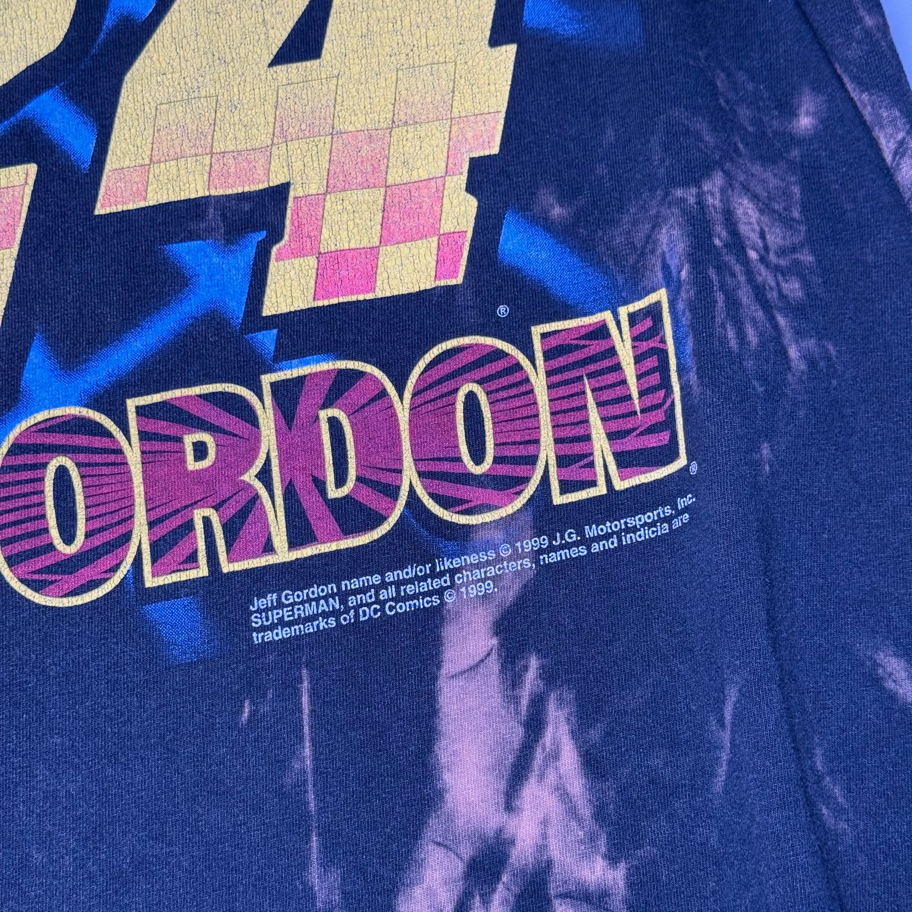 1999 Jeff Gordon Superman "A Galaxy Saved" Nascar T-Shirt