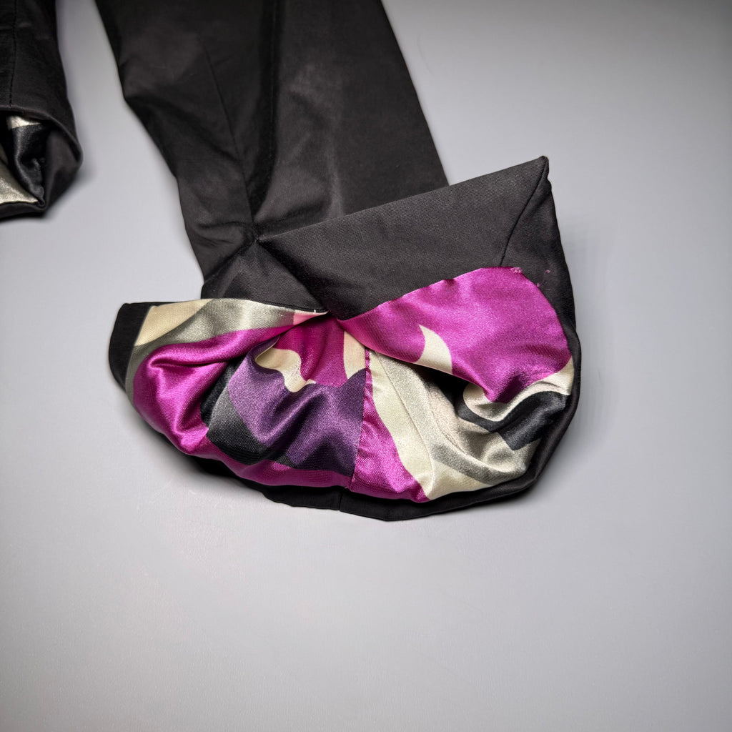 XXI Forever 21 Silk Blend Satin Cropped Blazer