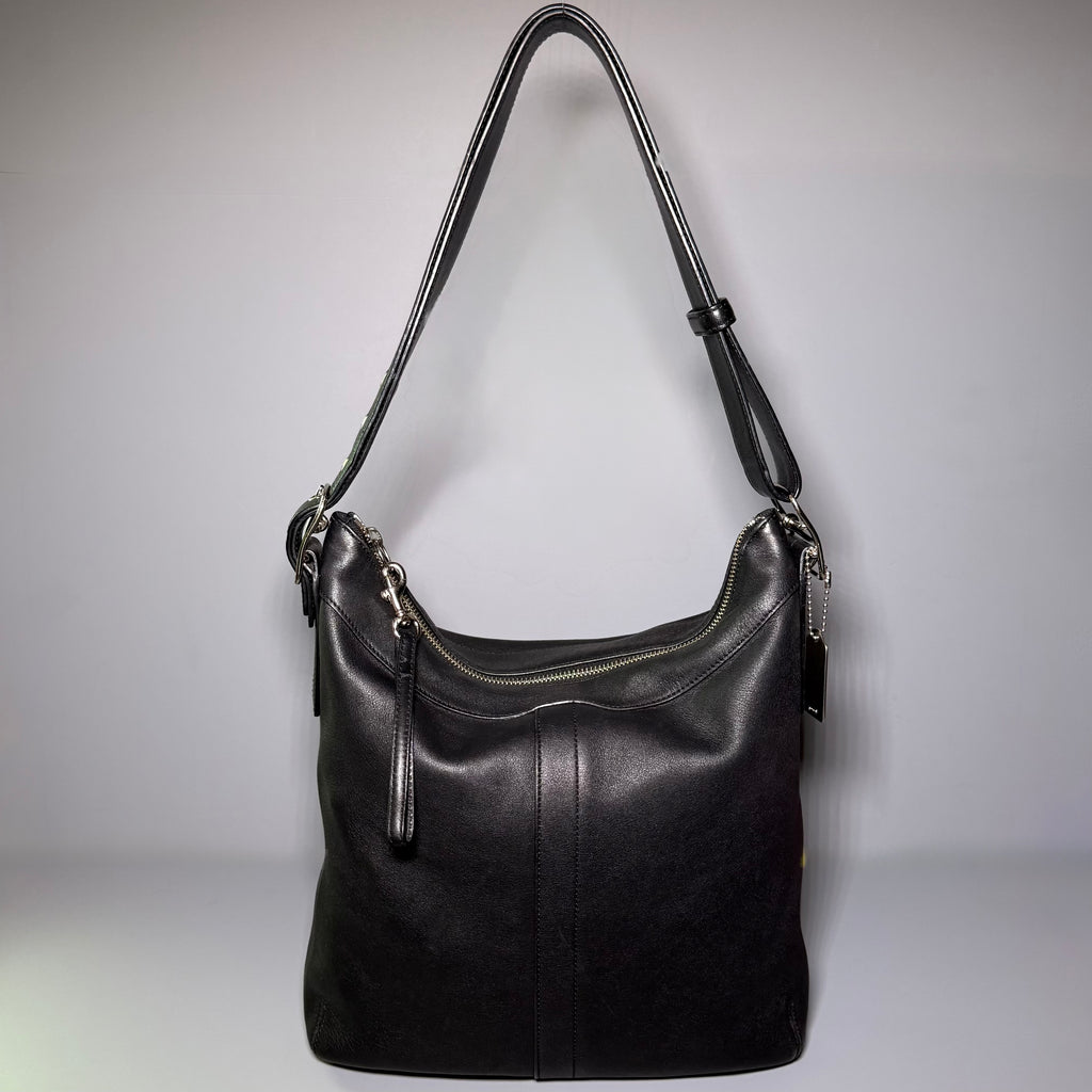 Coach Legacy Slim Hobo Black Leather Shoulder Crossbody Bag