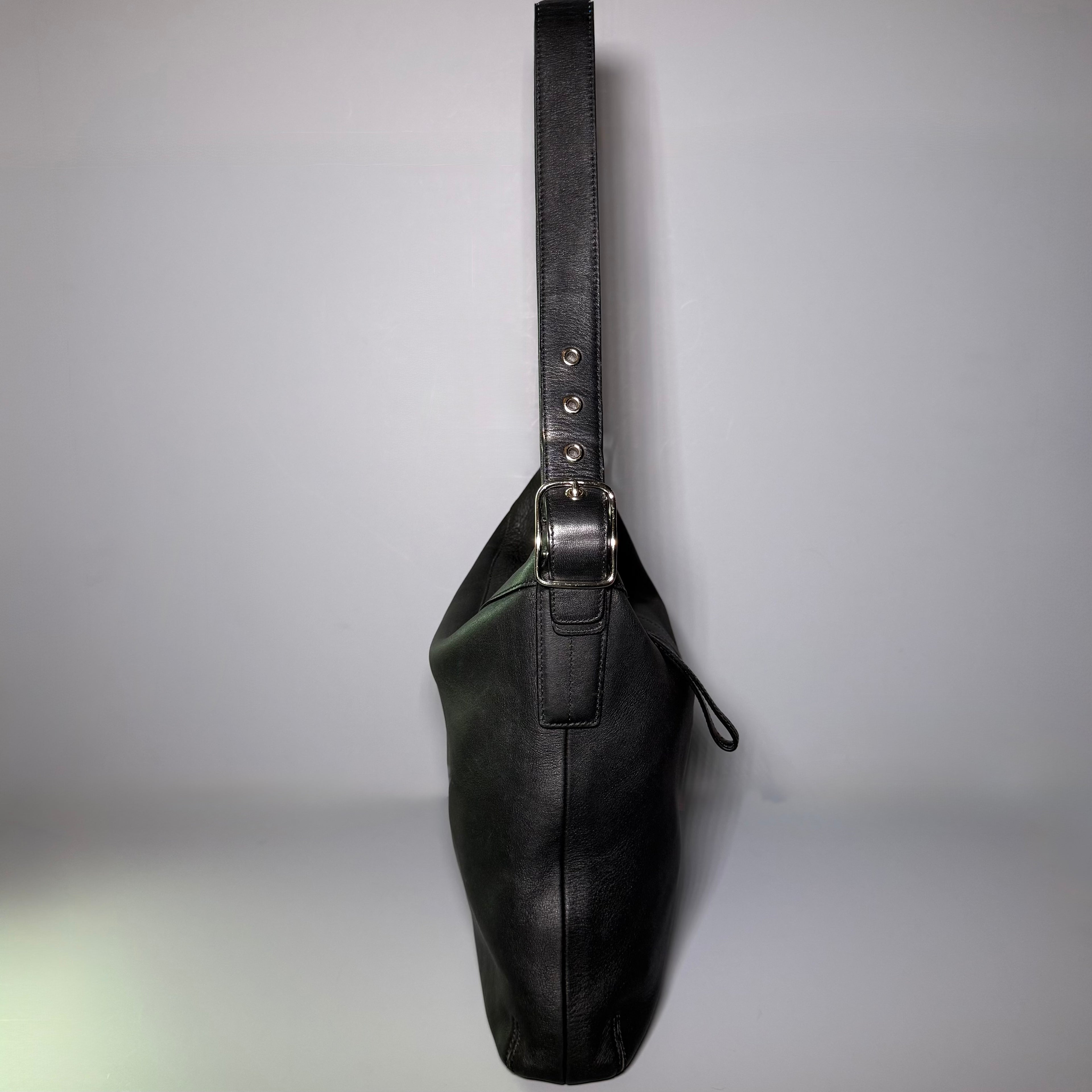 Coach Legacy Slim Hobo Black Leather Shoulder Crossbody Bag