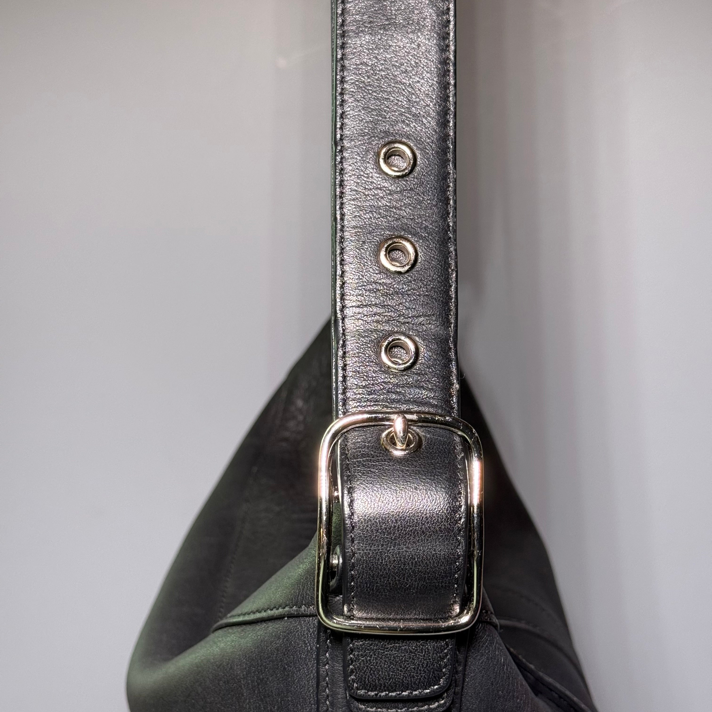 Coach Legacy Slim Hobo Black Leather Shoulder Crossbody Bag