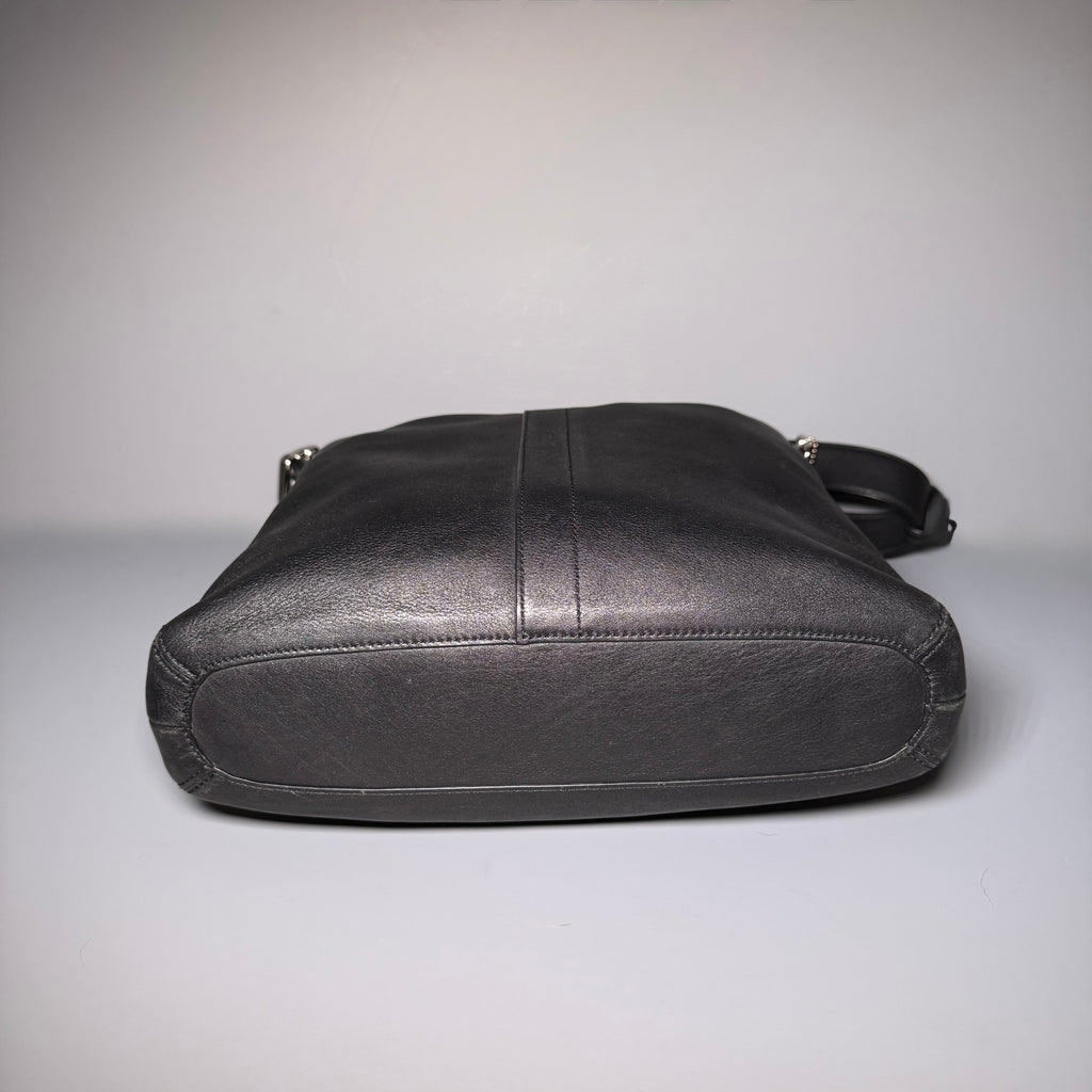 Coach Legacy Slim Hobo Black Leather Shoulder Crossbody Bag