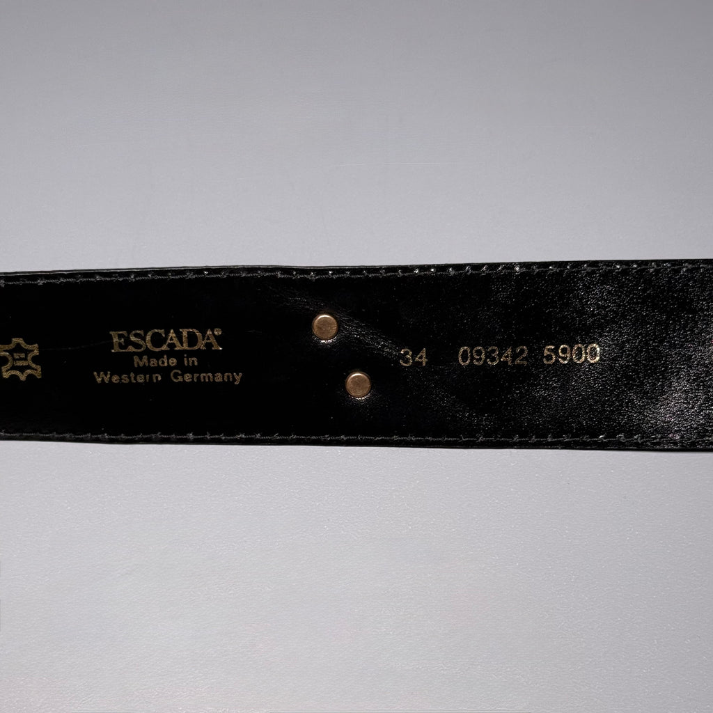 Rare ESCADA Western Germany Rhinestone Star Suede Belt 🌟