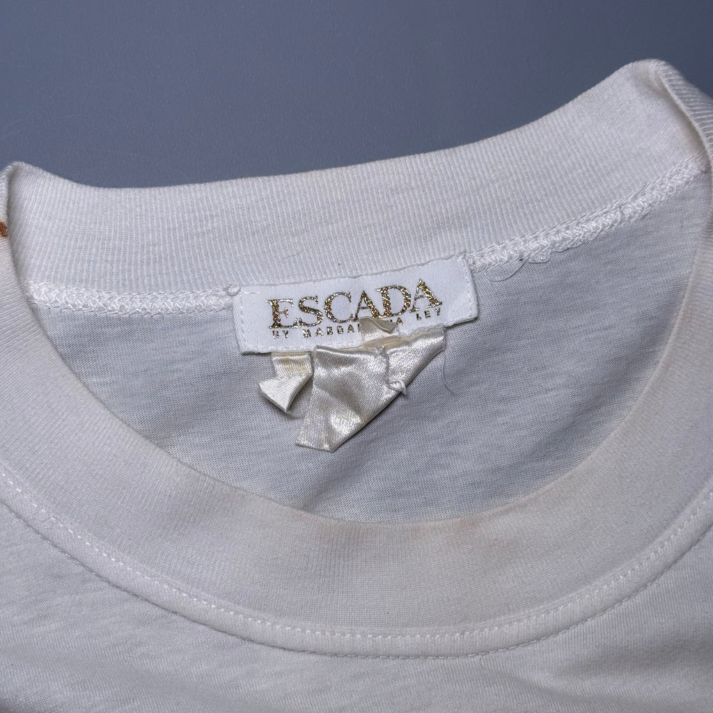 90s Escada By Margaretha Ley Heart Sequin Tee Shirt