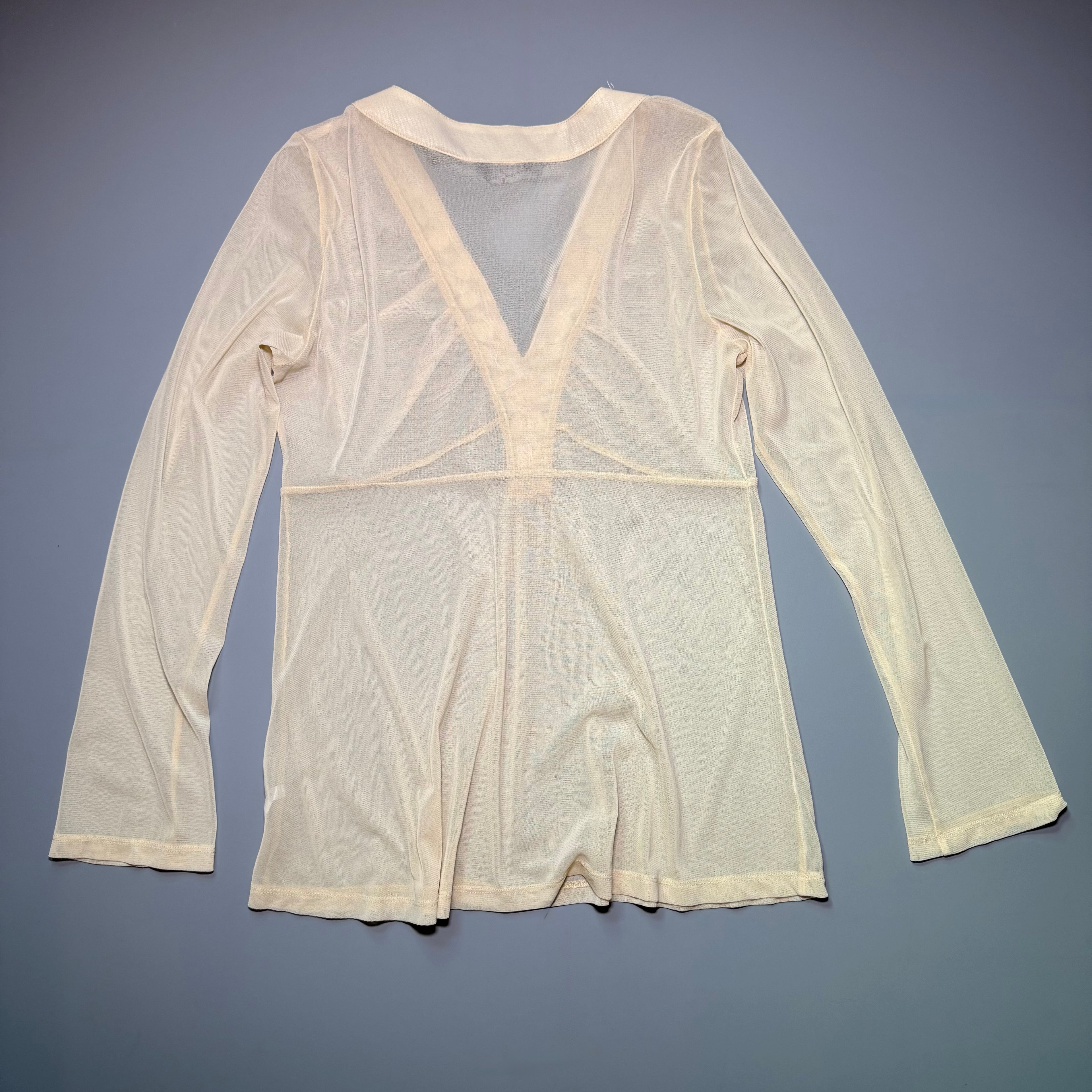 New York & Company Sheer Embellished Top