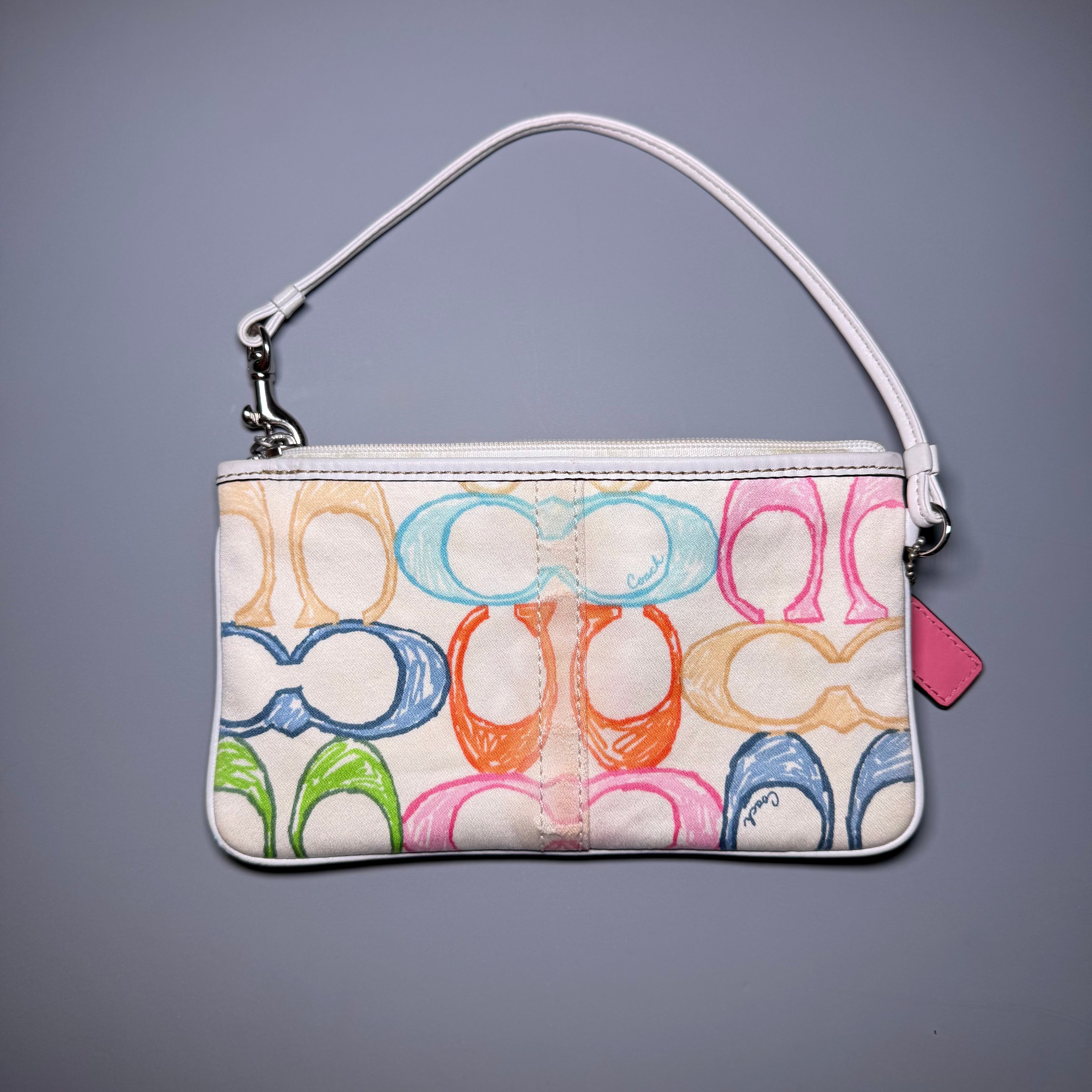 Coach Multicolor Scribble Wristlet
