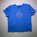 90’s Lauren Ralph Lauren Royal Blue Studded top