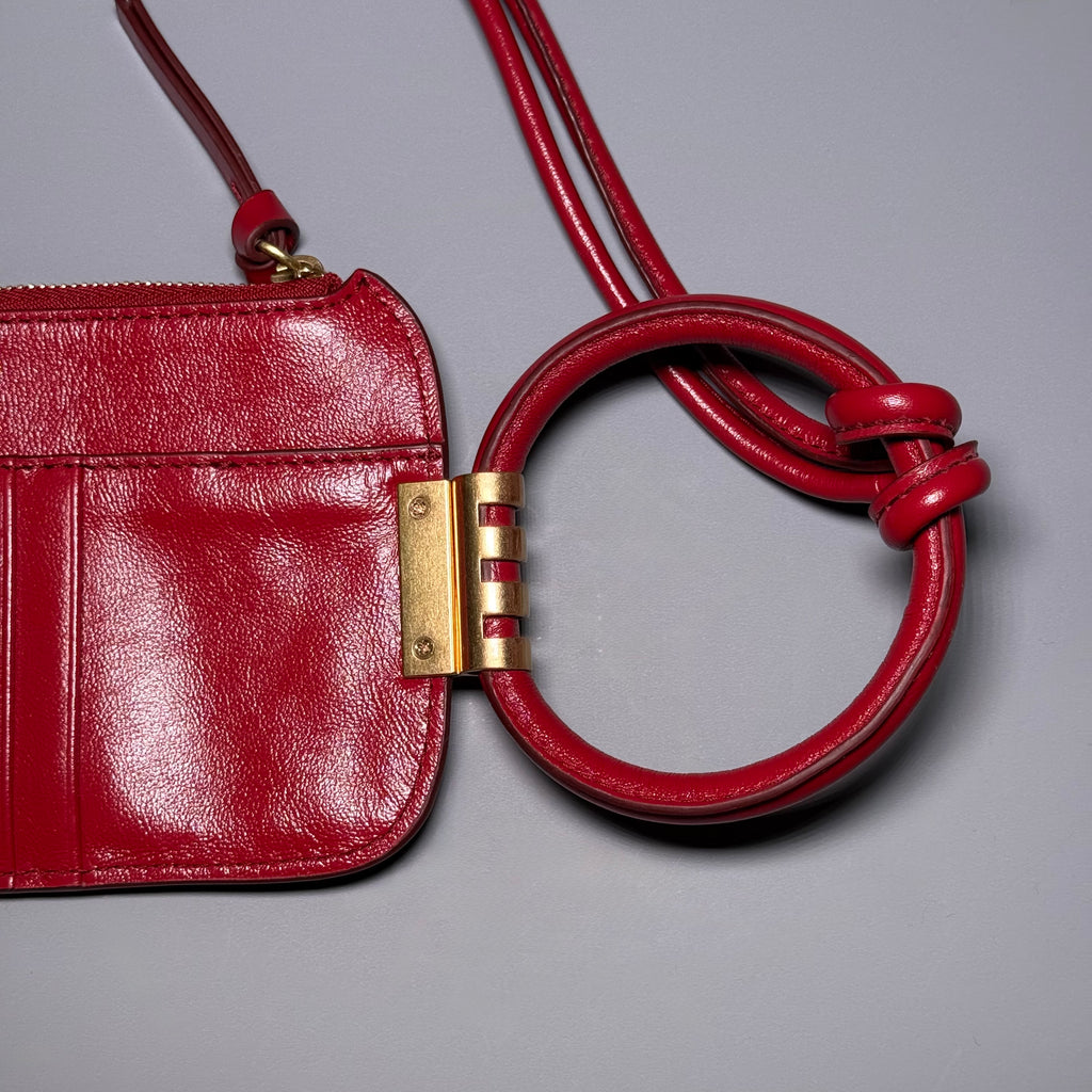 See By Chloe Eleonora Red Leather Pouch Crossbody