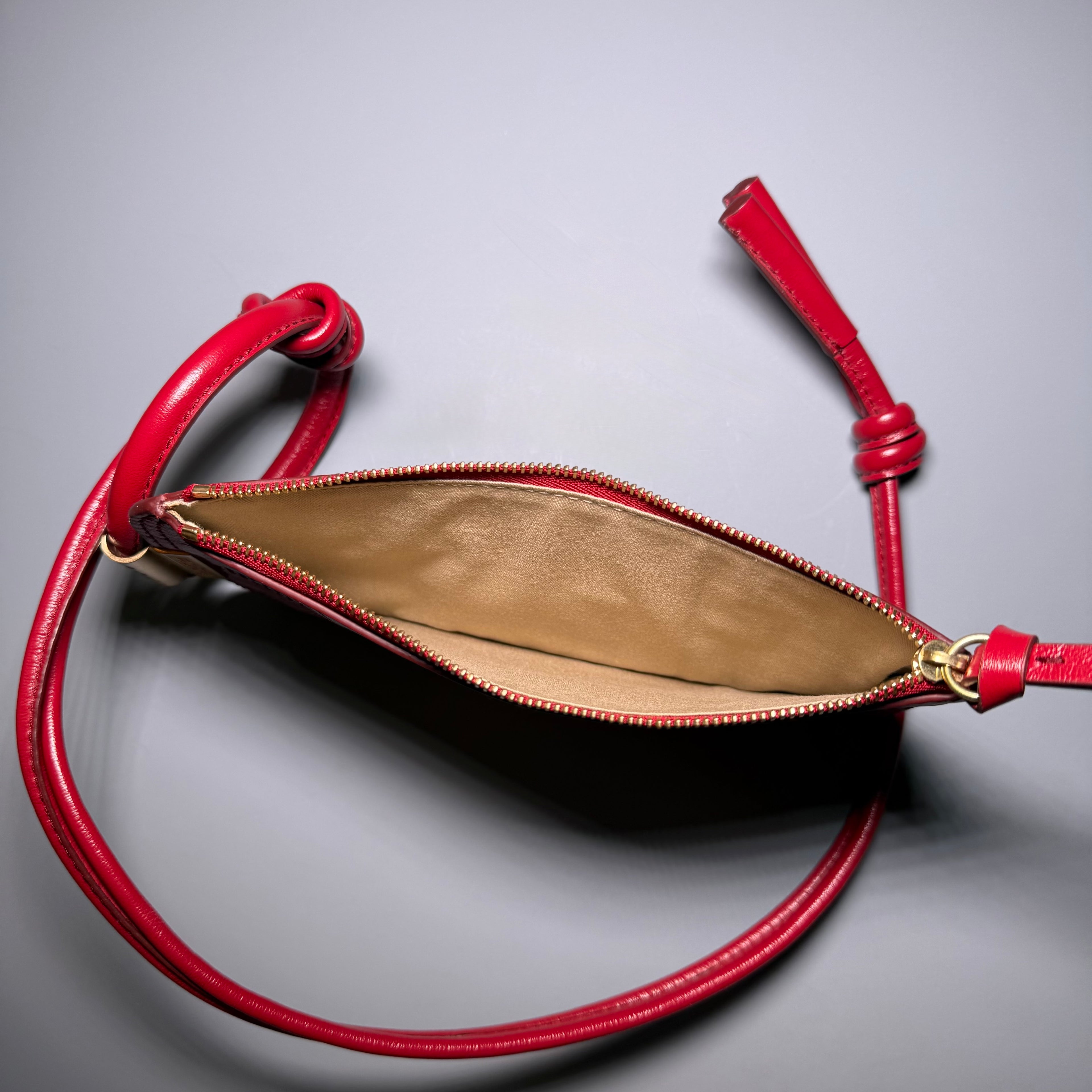See By Chloe Eleonora Red Leather Pouch Crossbody