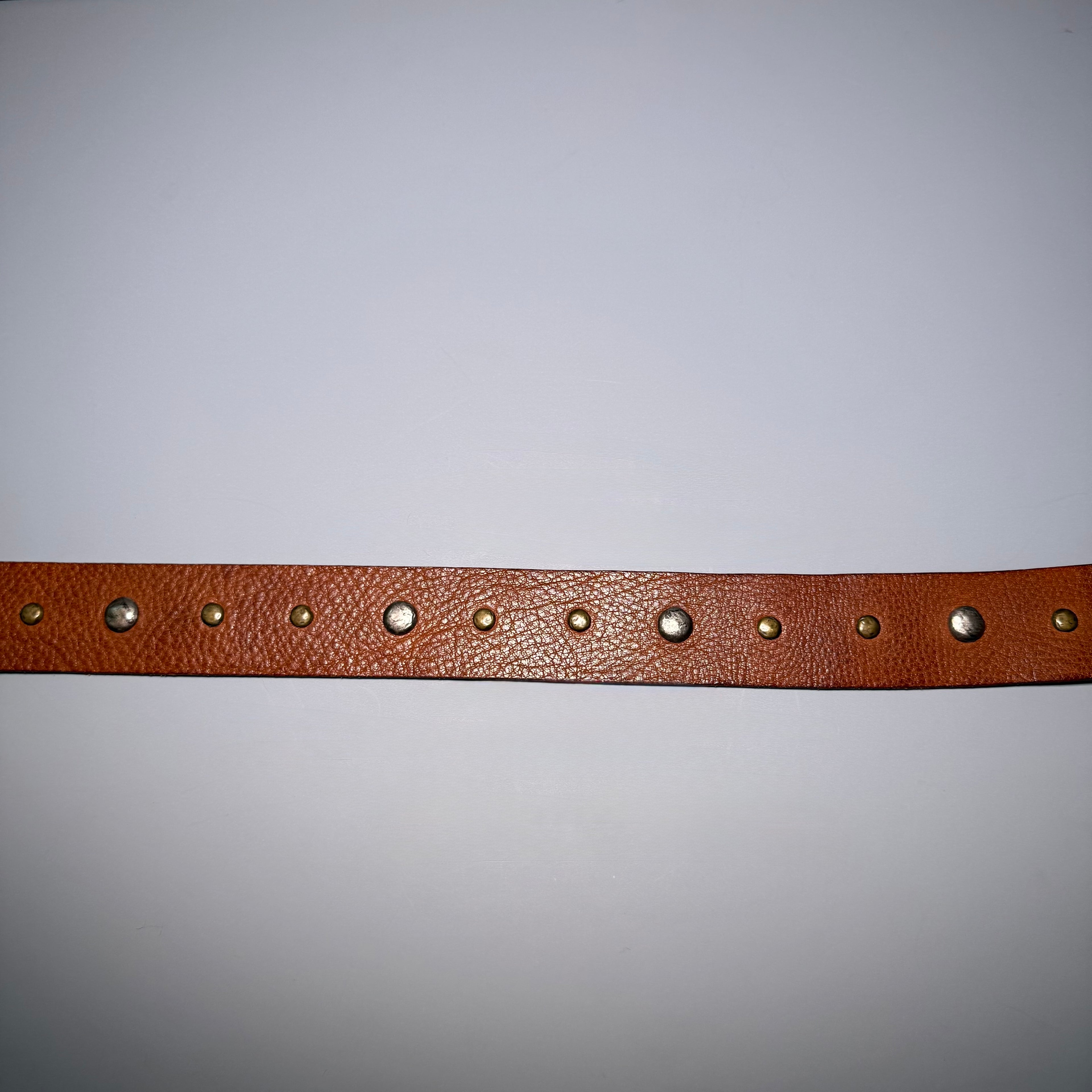 Just Cavalli Studded Leather belt Green Buckle