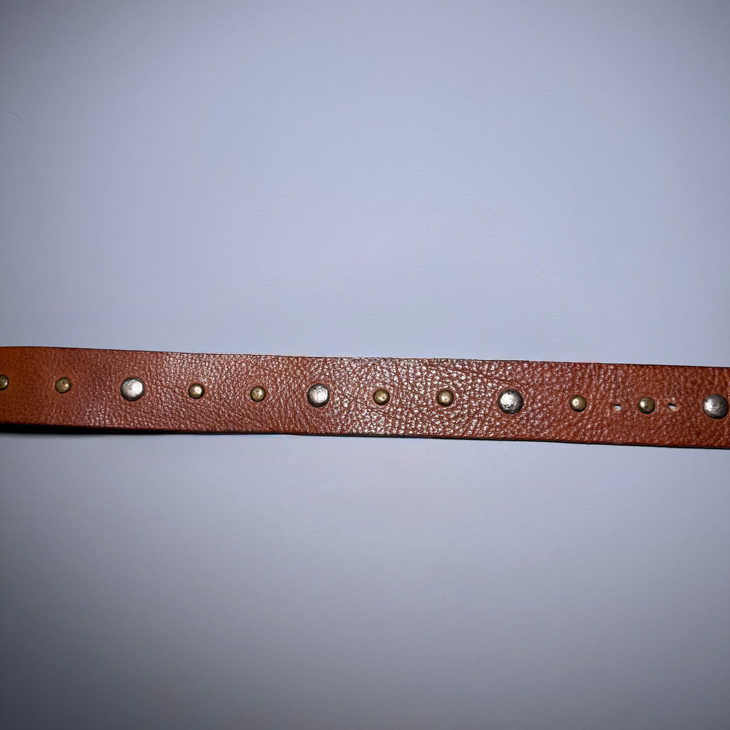 Just Cavalli Studded Leather belt Green Buckle